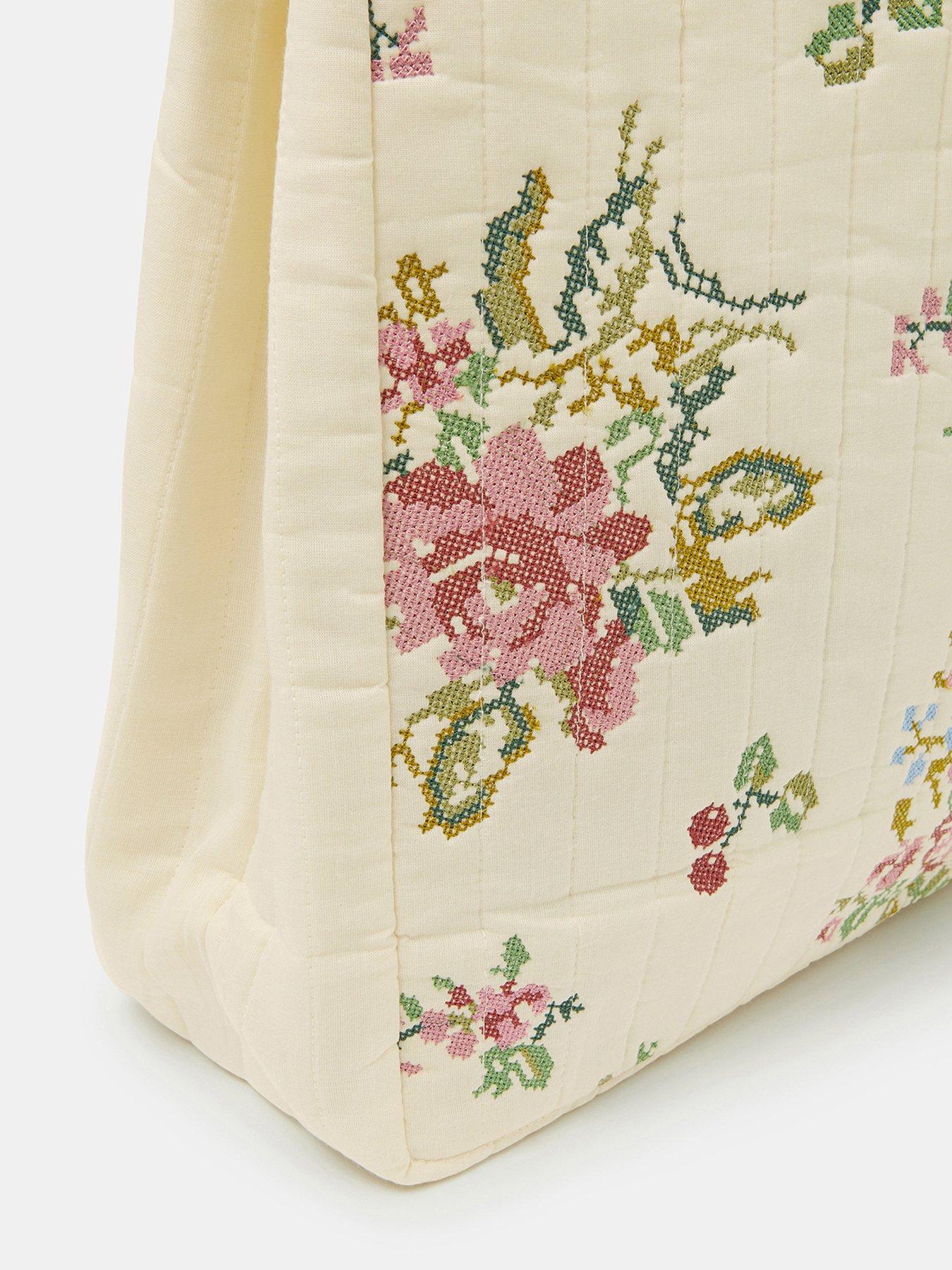  image of accessorize-embroidered-quilted-shopper-bag