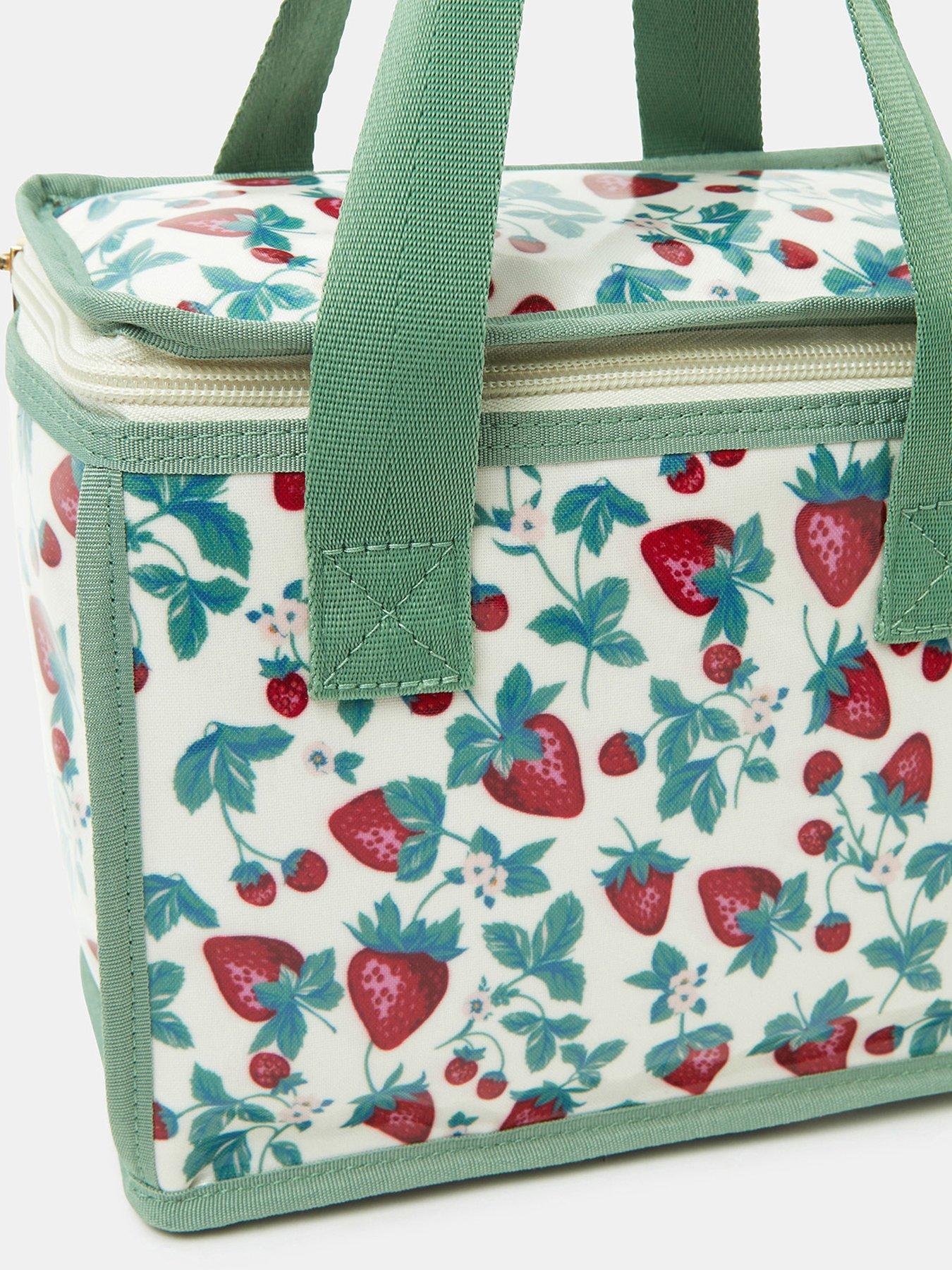 Image 4 of 4 of Accessorize Strawberry Print Lunch Bag