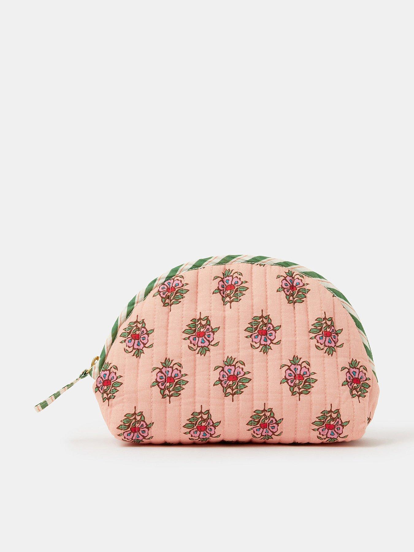 Accessorize Floral Print Quilted Makeup Bag
