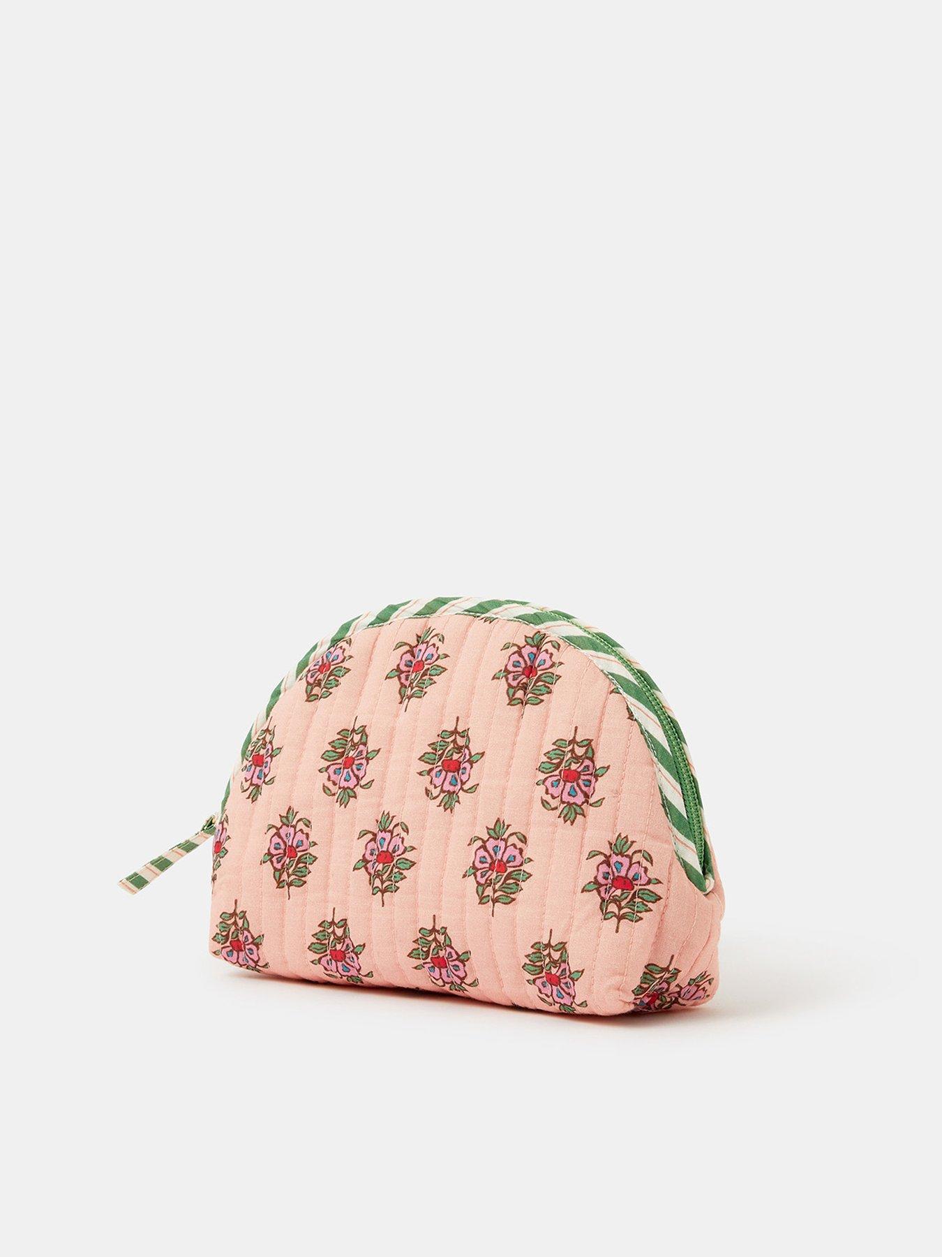 Image 2 of 3 of Accessorize Floral Print Quilted Makeup Bag