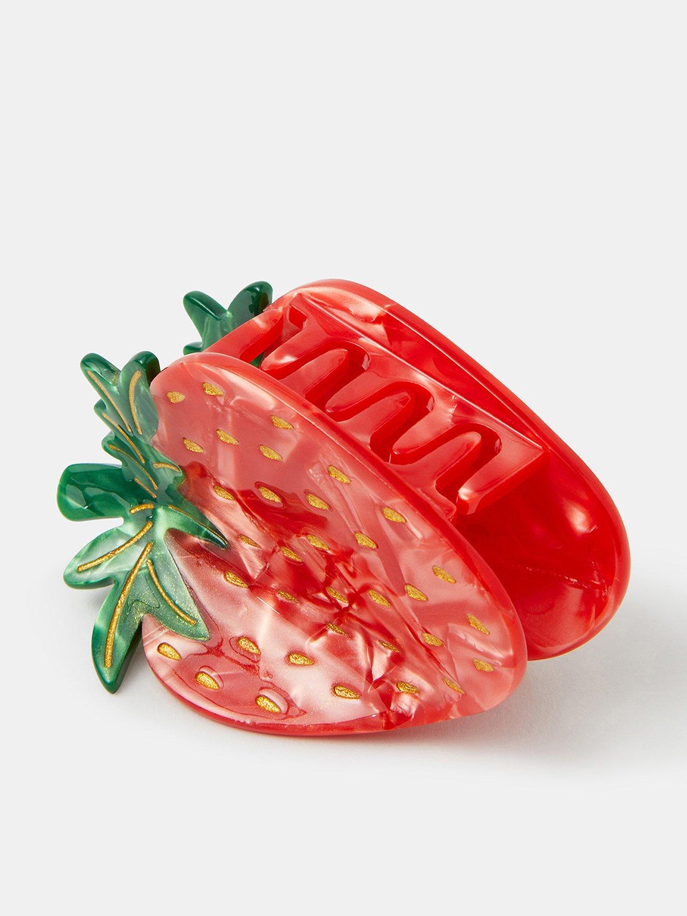  image of accessorize-strawberry-claw-clip