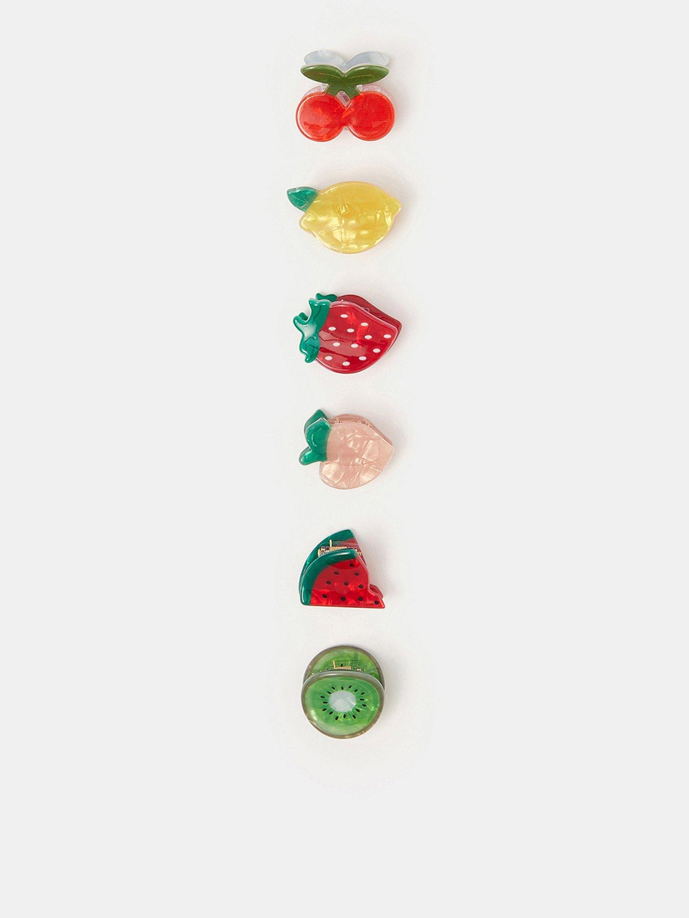 Accessorize 6-pack Mini Fruit Claw Clips