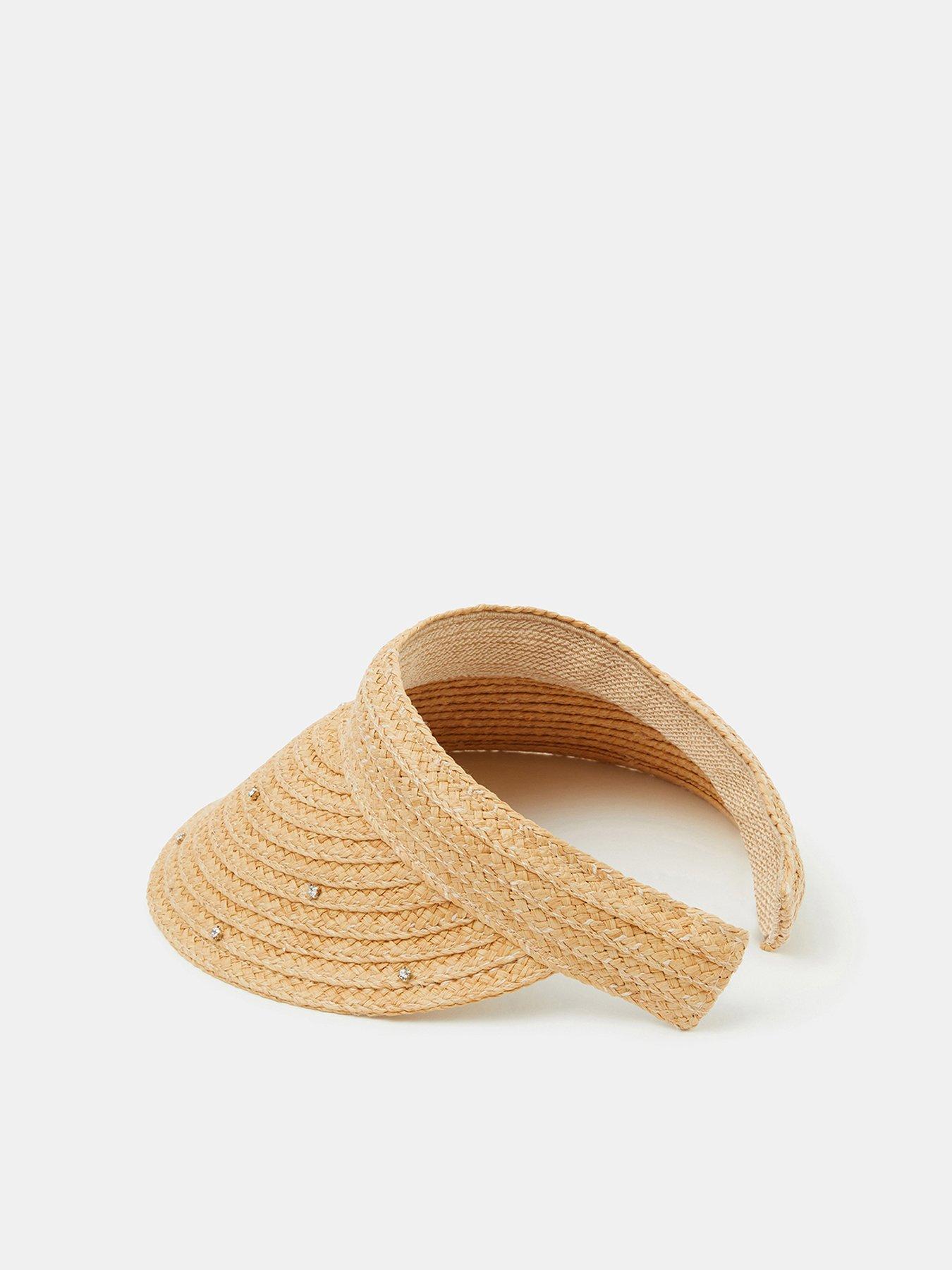 Image 3 of 4 of Accessorize Diamant&atilde;&copy; Embellished Woven Sun Visor