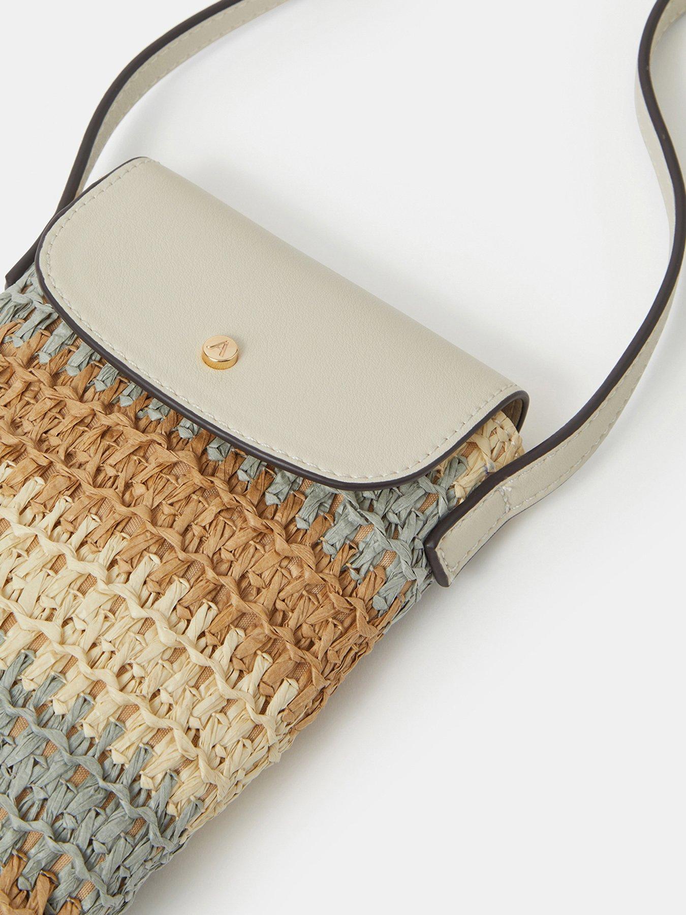  image of accessorize-raffia-phone-bag