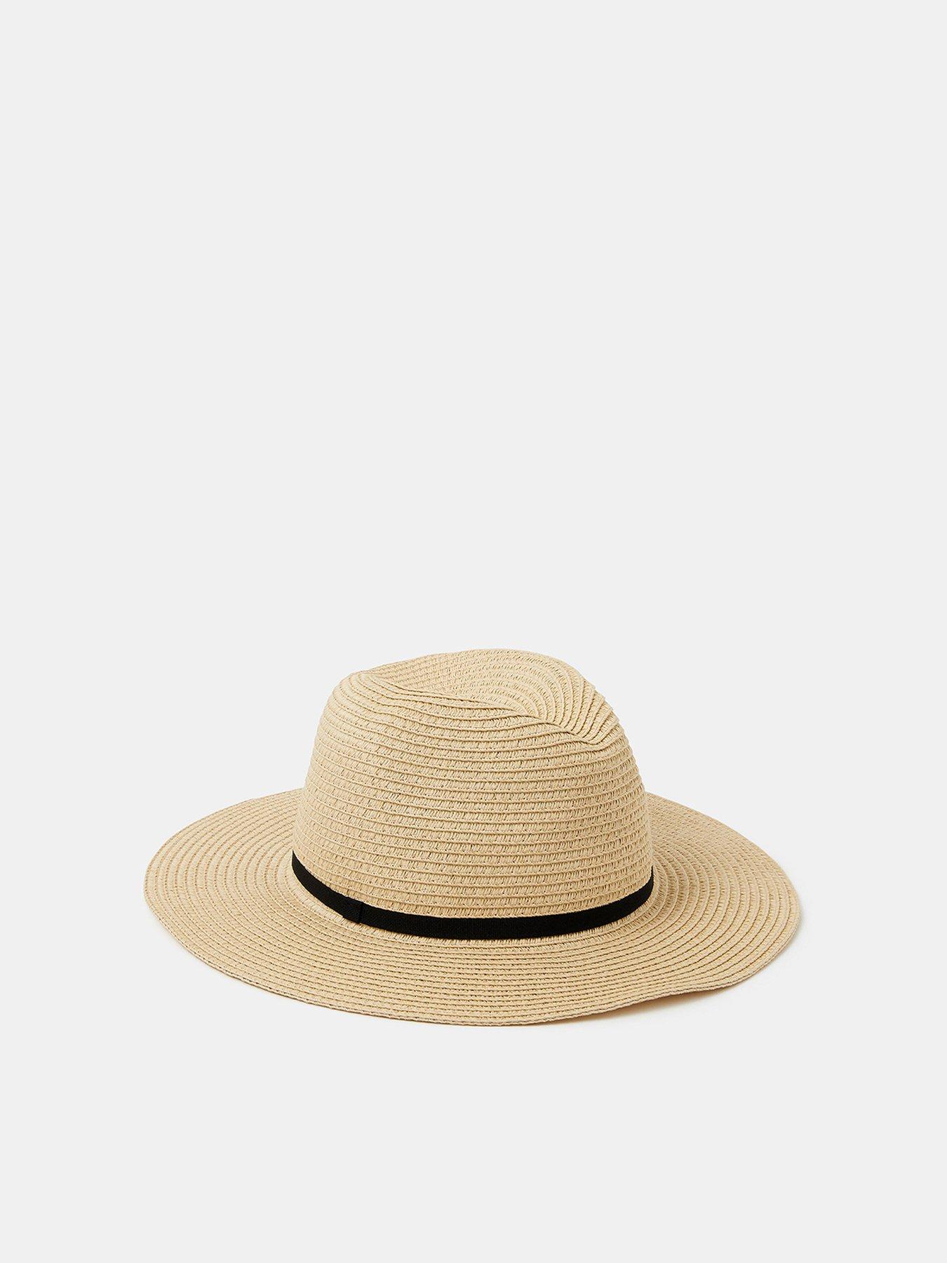 back image of accessorize-woven-panama-hat