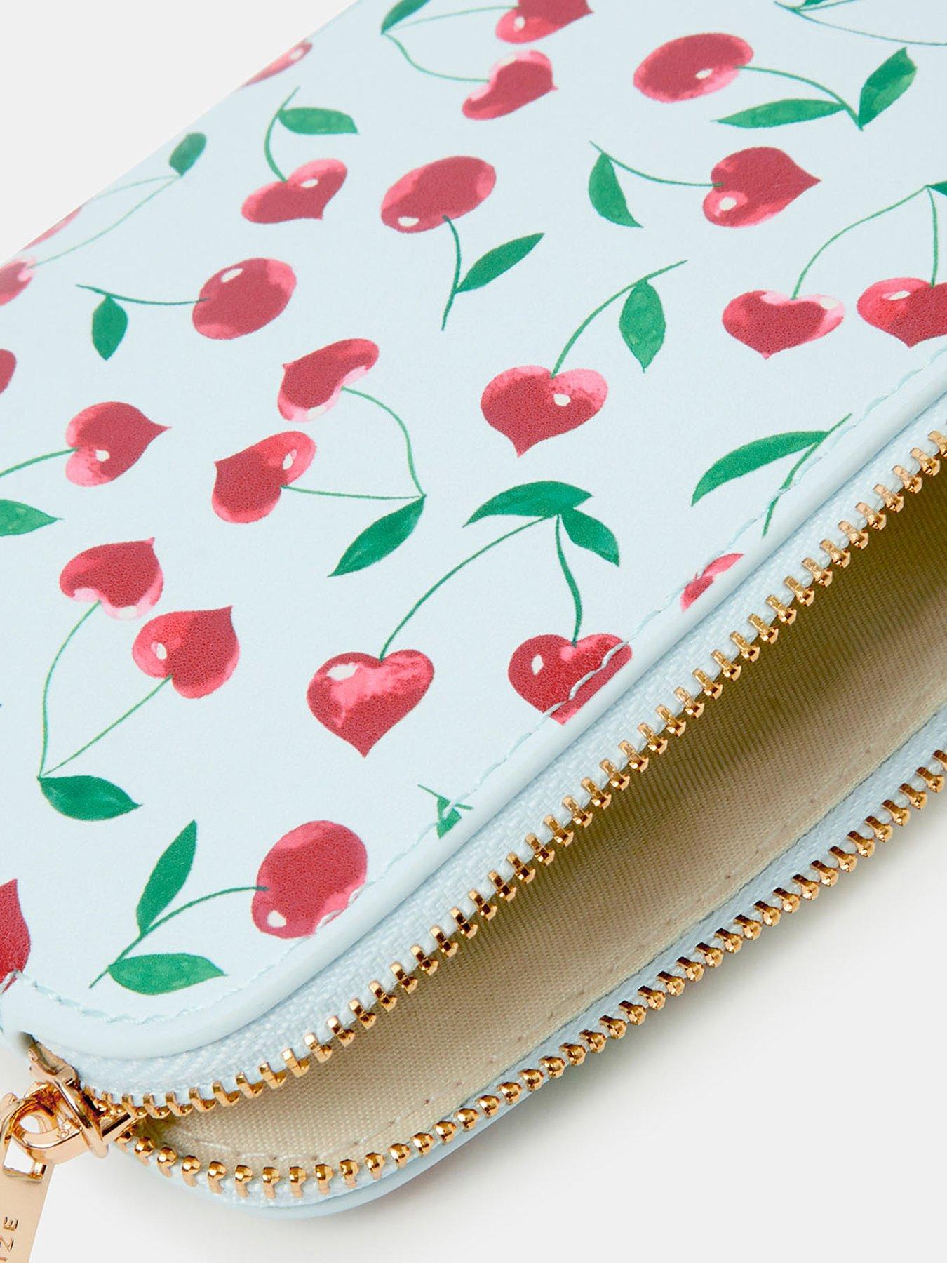  image of accessorize-cherry-print-coin-purse