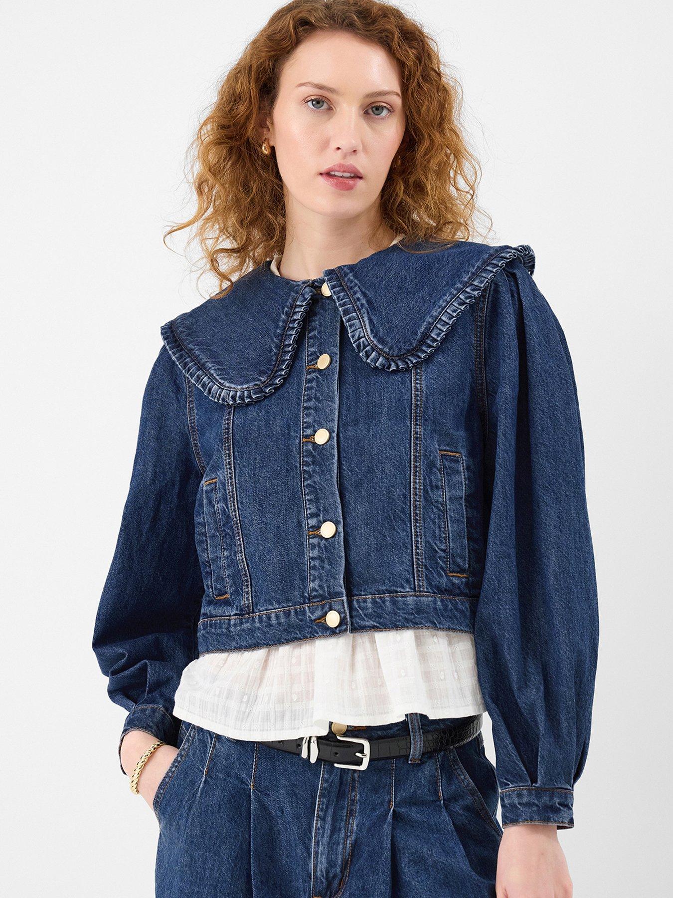 Accessorize Frill Collar Denim Jacket