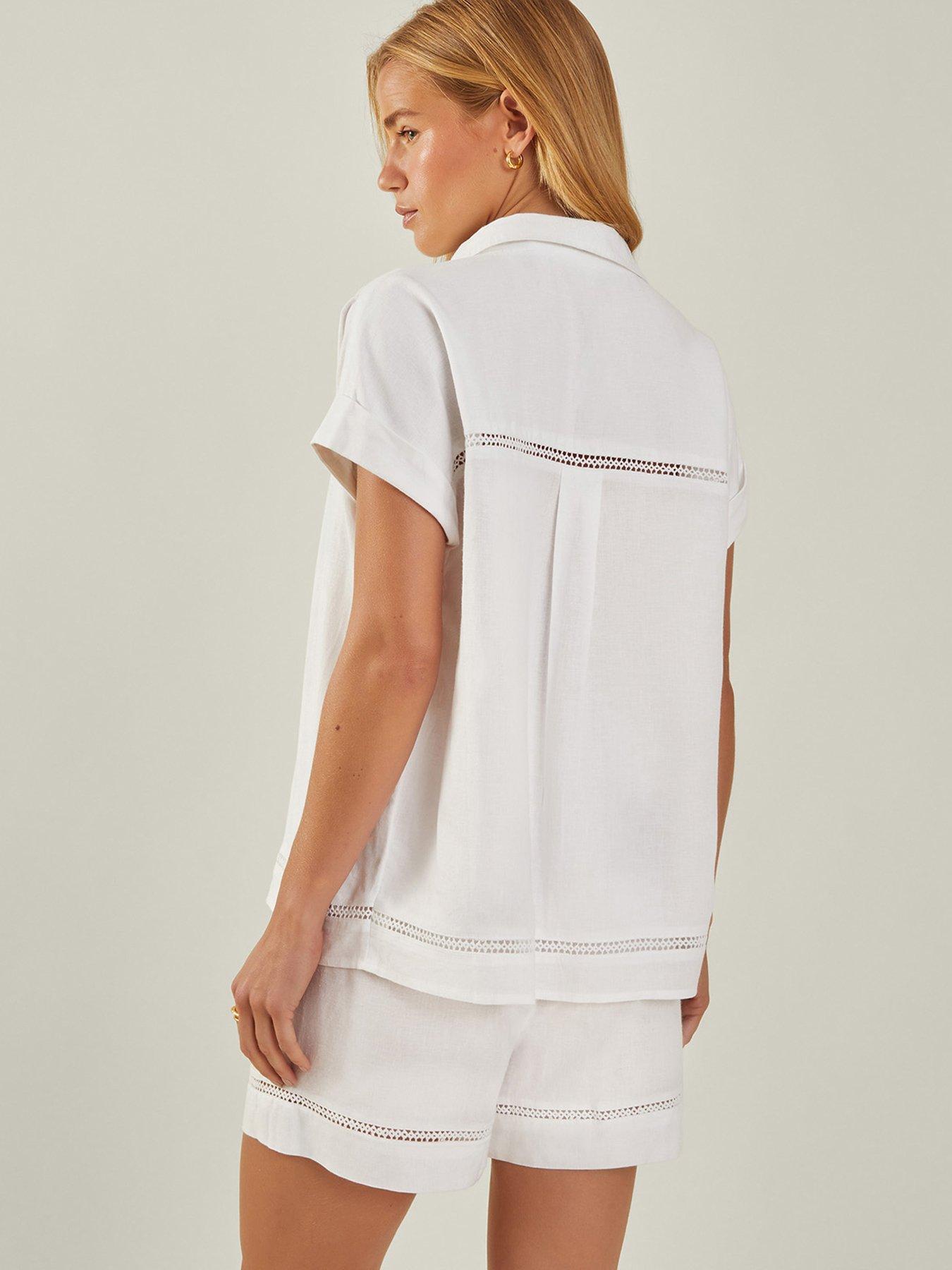 Image 2 of 4 of Accessorize Cap Sleeve Boxy Shirt