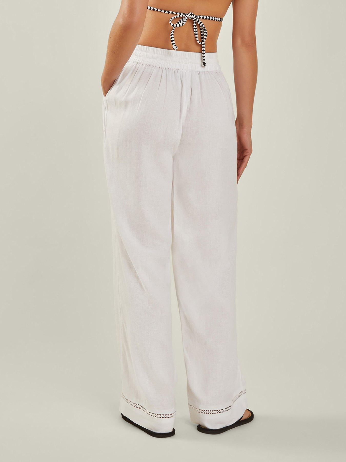 Image 2 of 4 of Accessorize Wide Leg Beach Trousers