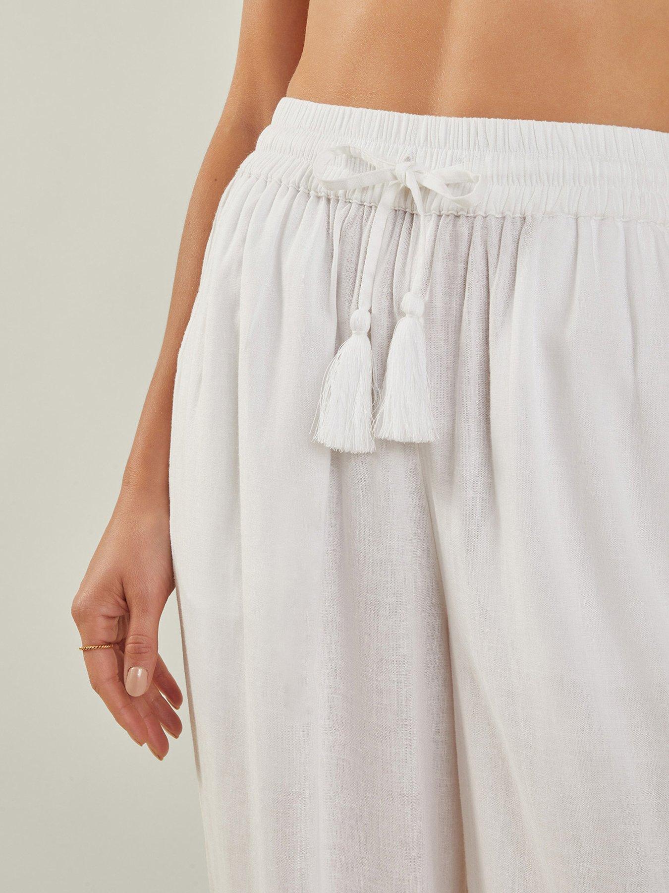 Image 3 of 4 of Accessorize Wide Leg Beach Trousers