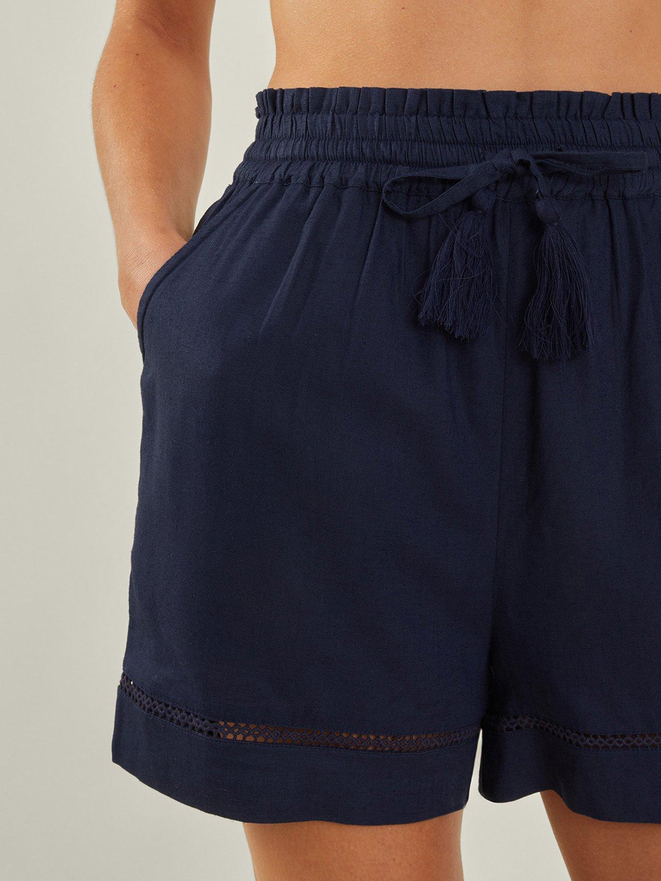 Image 3 of 4 of Accessorize High Waist Beach Shorts