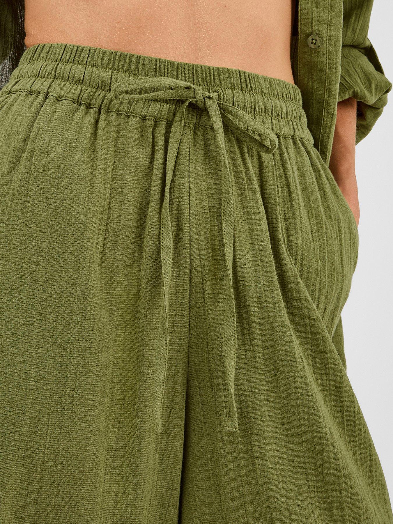 Image 3 of 4 of Accessorize Wide Leg Beach Trousers