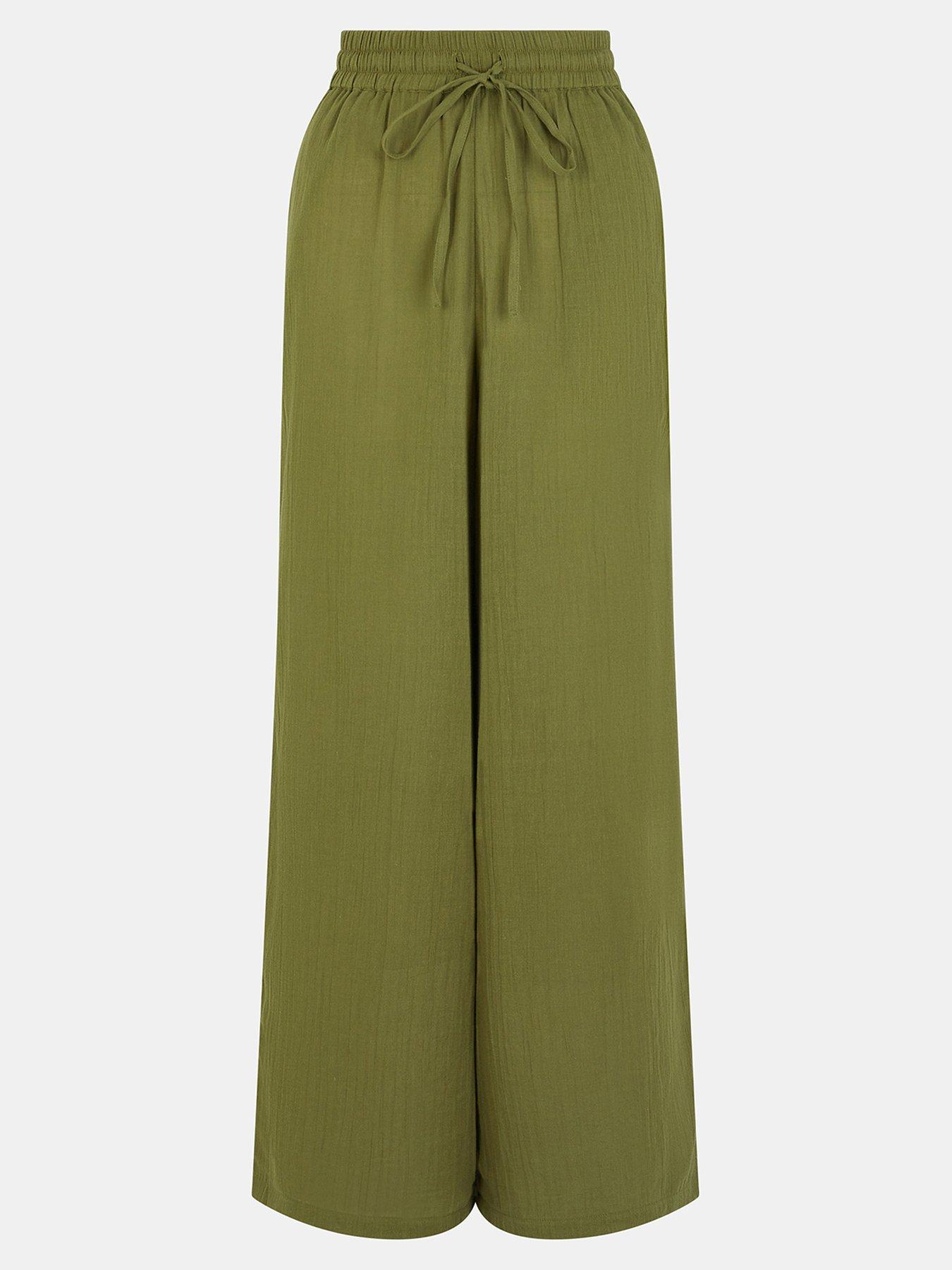Image 4 of 4 of Accessorize Wide Leg Beach Trousers
