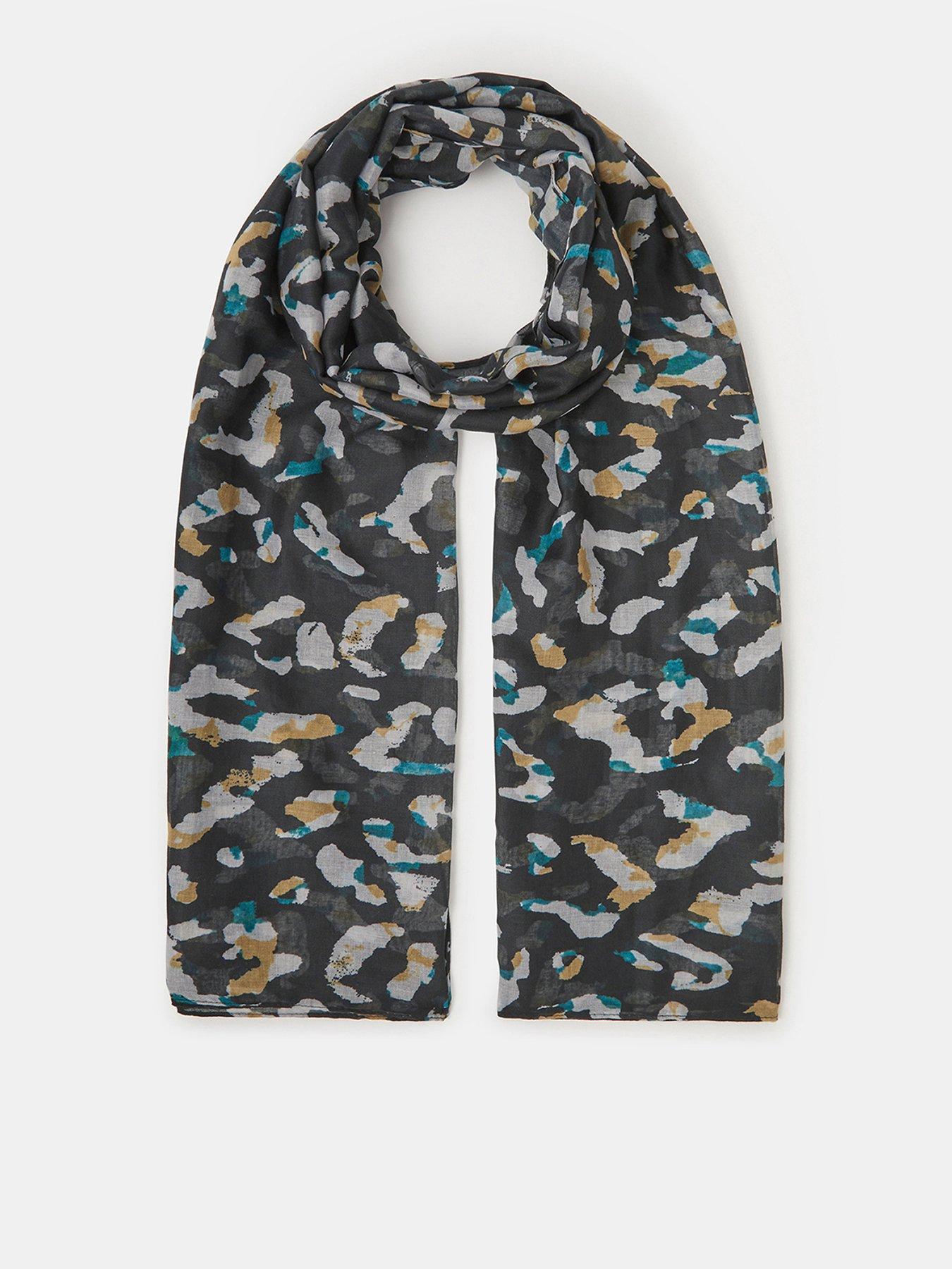  image of accessorize-lightweight-animal-print-scarf