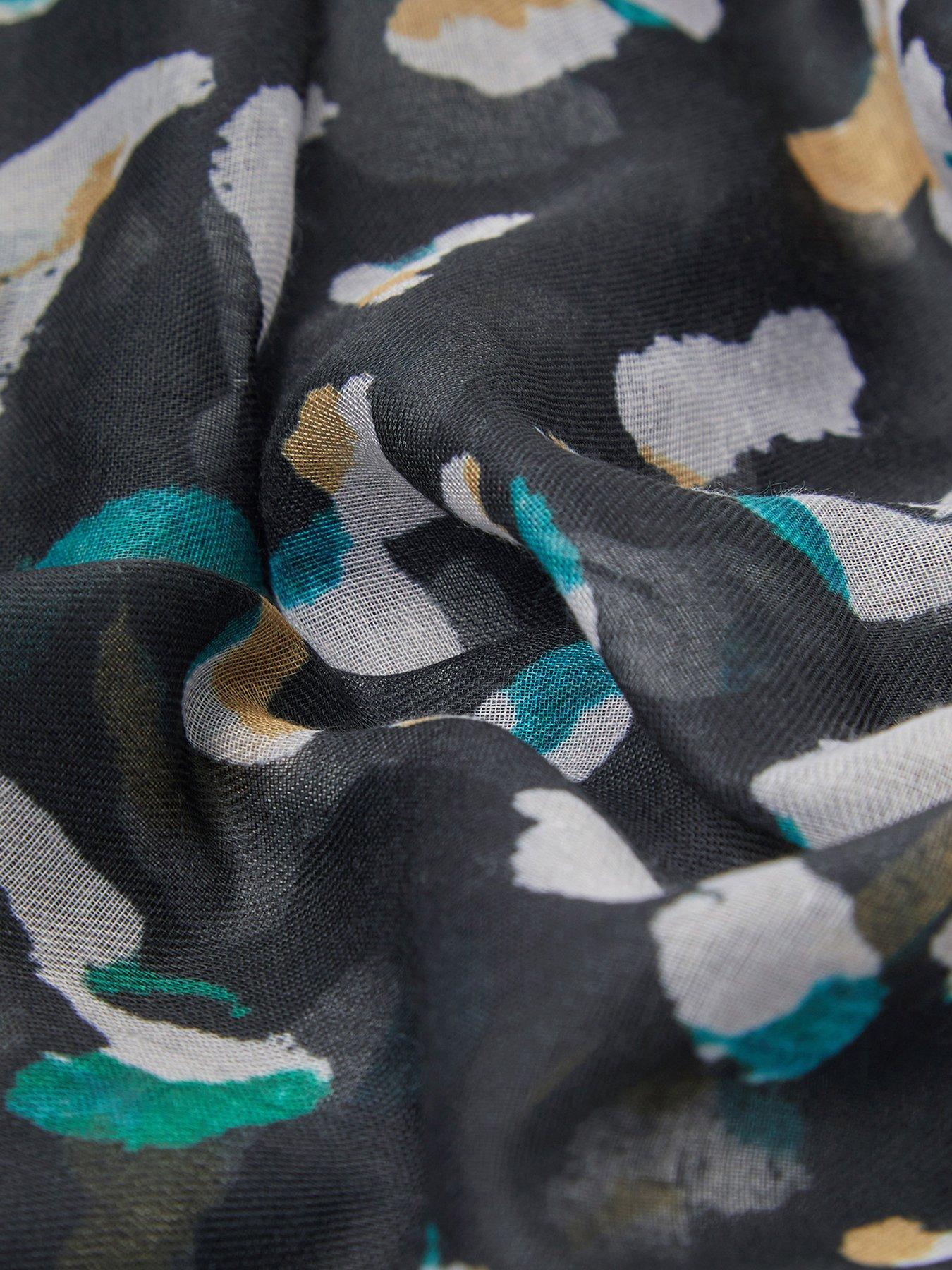  image of accessorize-lightweight-animal-print-scarf