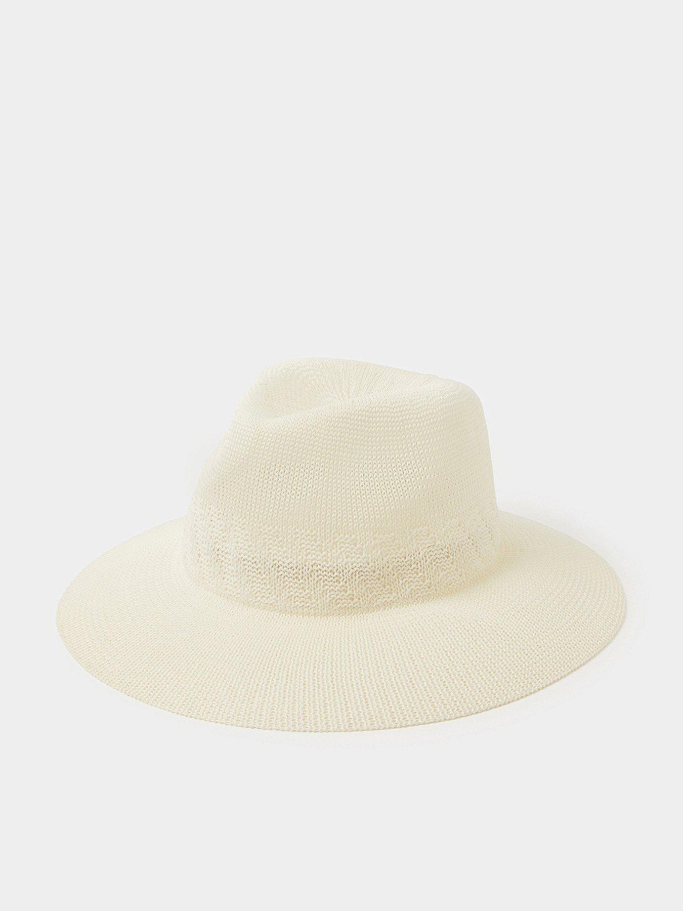  image of accessorize-woven-fedora-hat