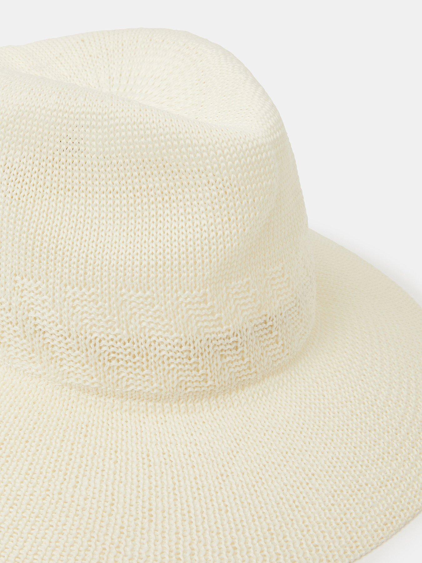  image of accessorize-woven-fedora-hat