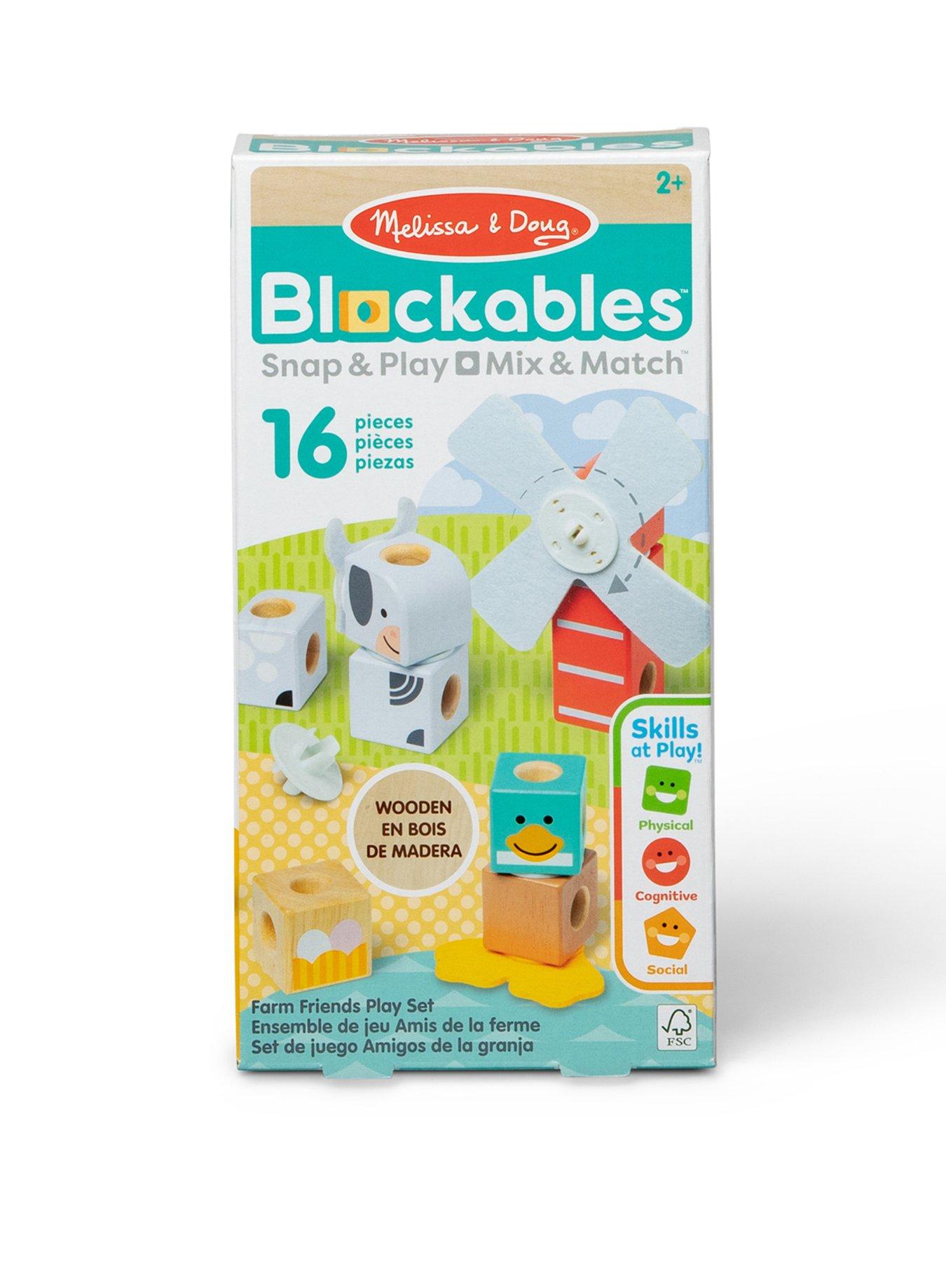 Melissa & Doug Blockables Farm Friends