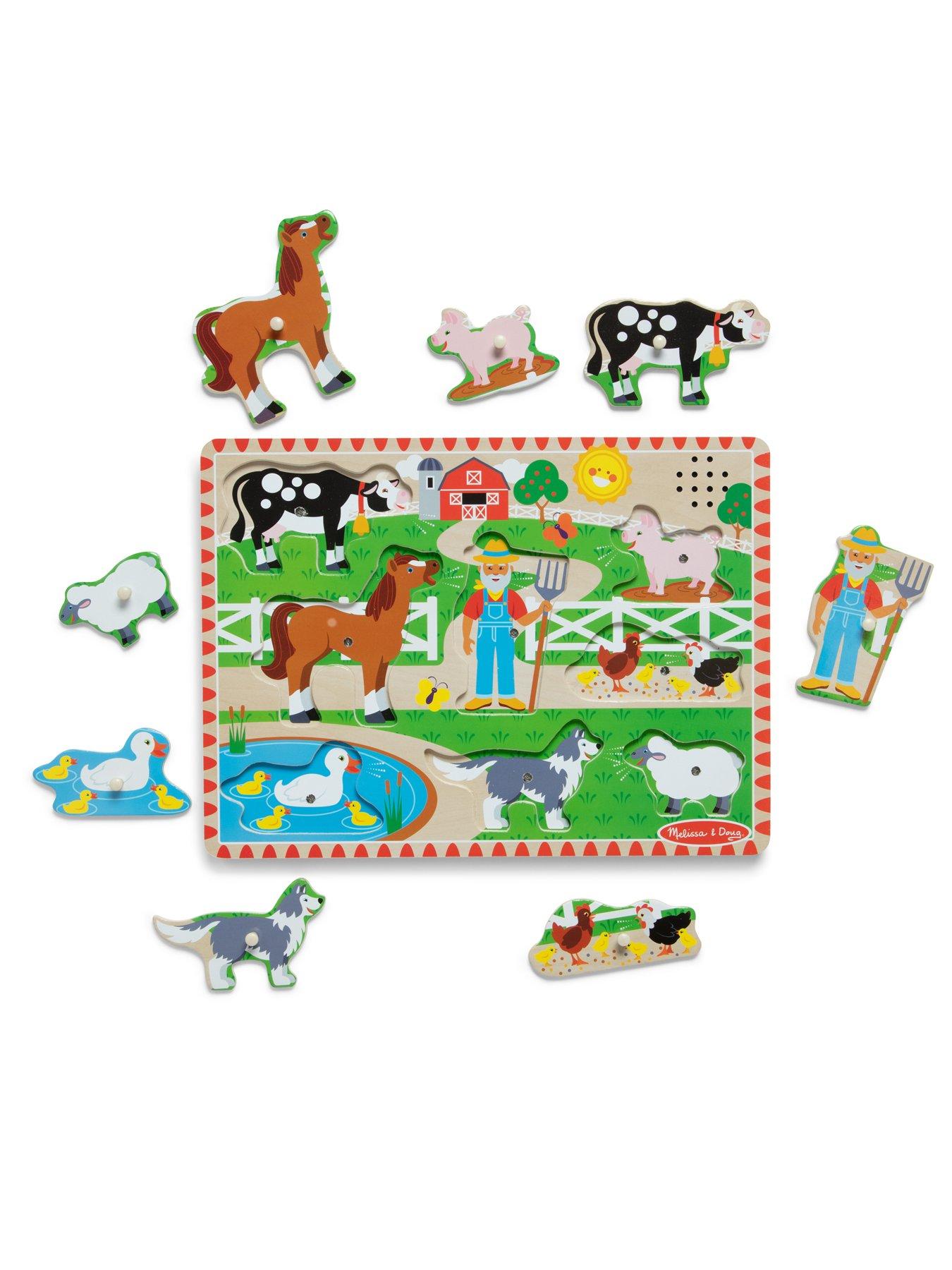 Image 2 of 8 of Melissa & Doug Old MacDonald's Farm Sound Puzzle