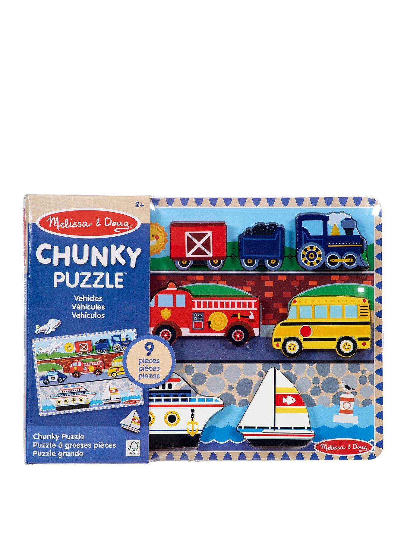 Melissa & Doug Vehicles Chunky Puzzle
