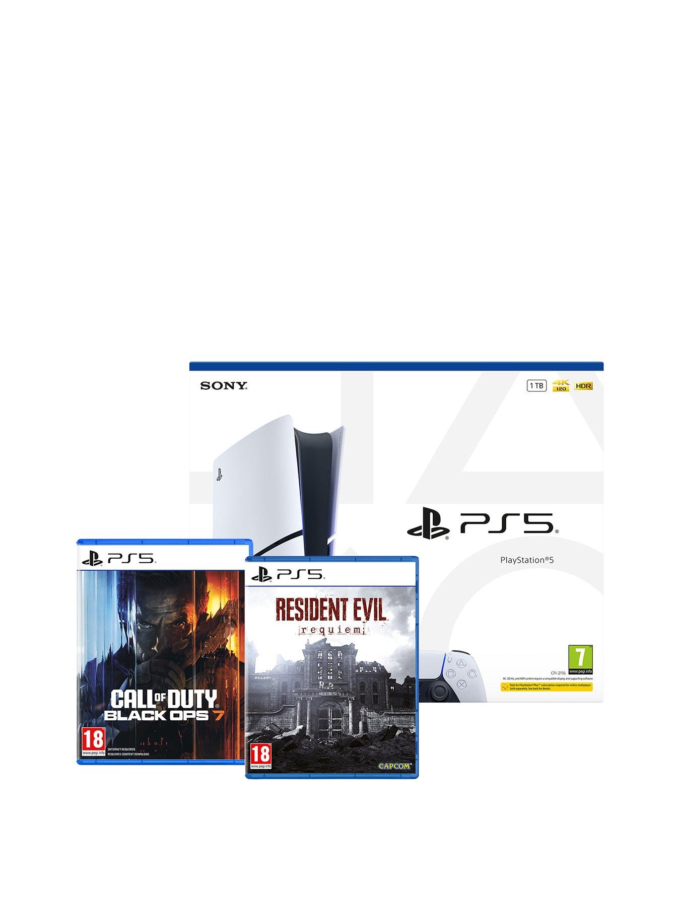 Playstation PlayStation®5 Disc Console - 1TB with Resident Evil: Requiem  &  Call of Duty®: Black Ops 7