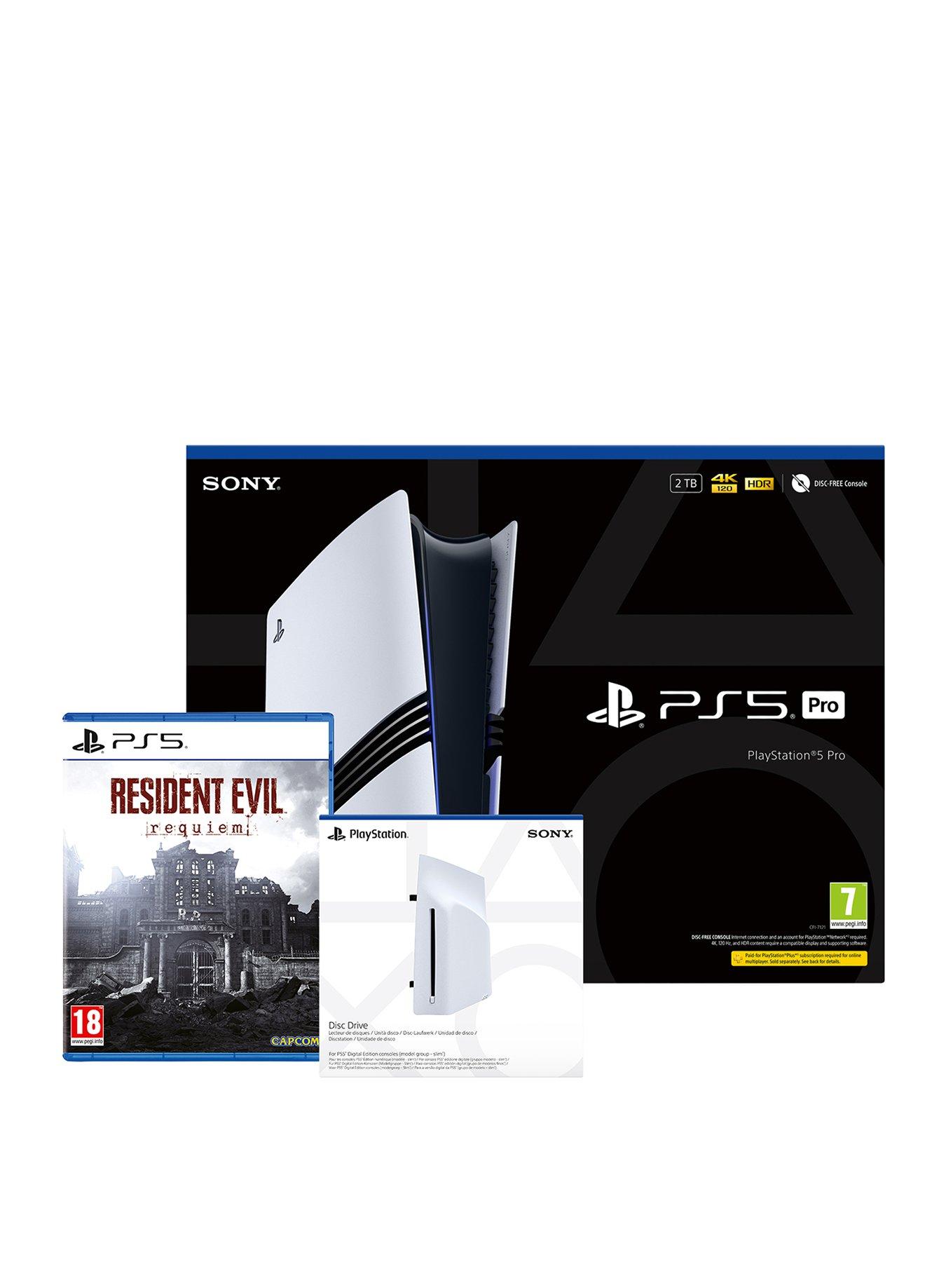 PlayStation 5 Pro Console - 2TB with Resident Evil: Requiem  &  Disc Drive