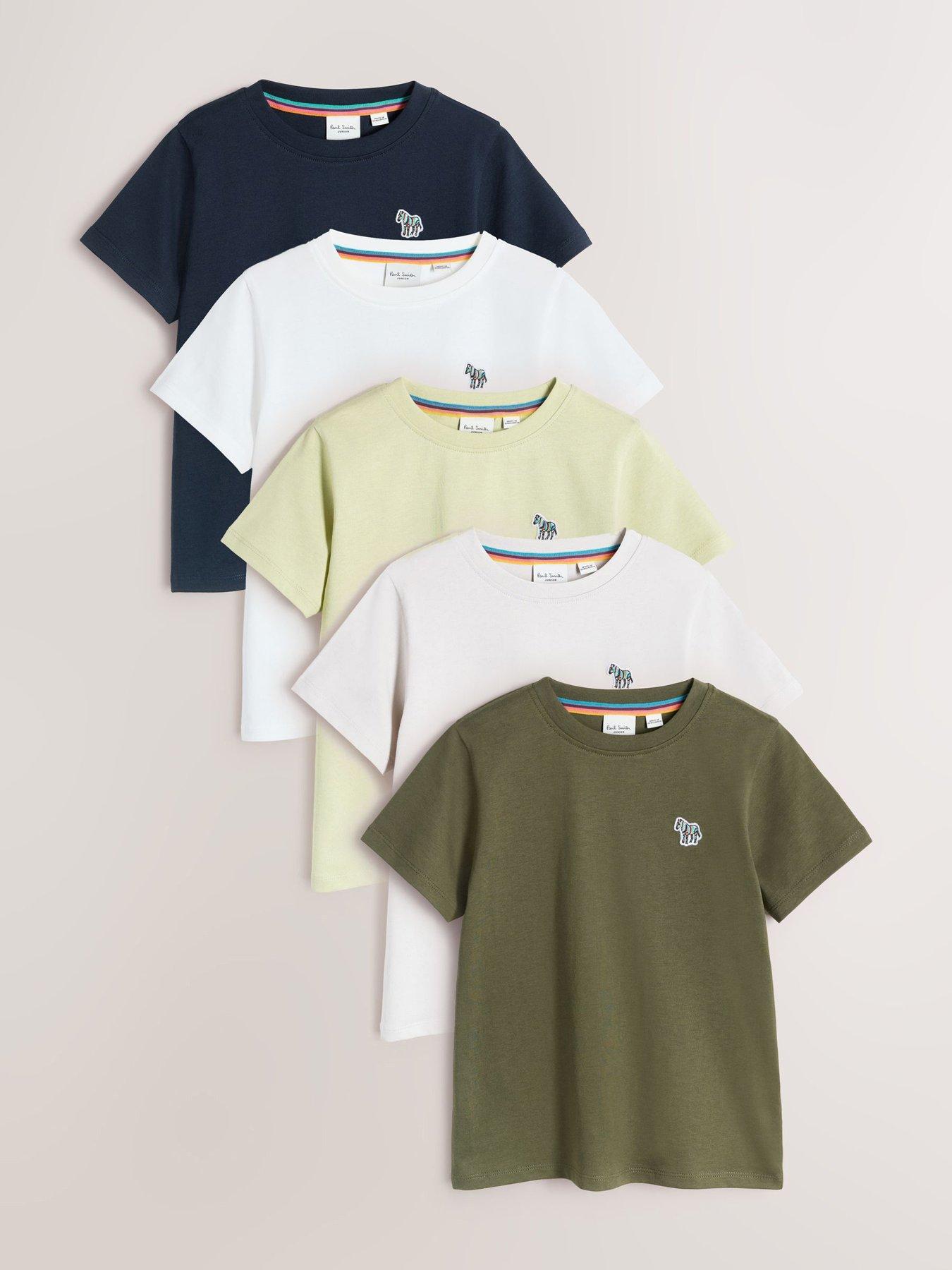 Paul Smith Junior Boys Signature T-Shirts 5 Pack - Multi