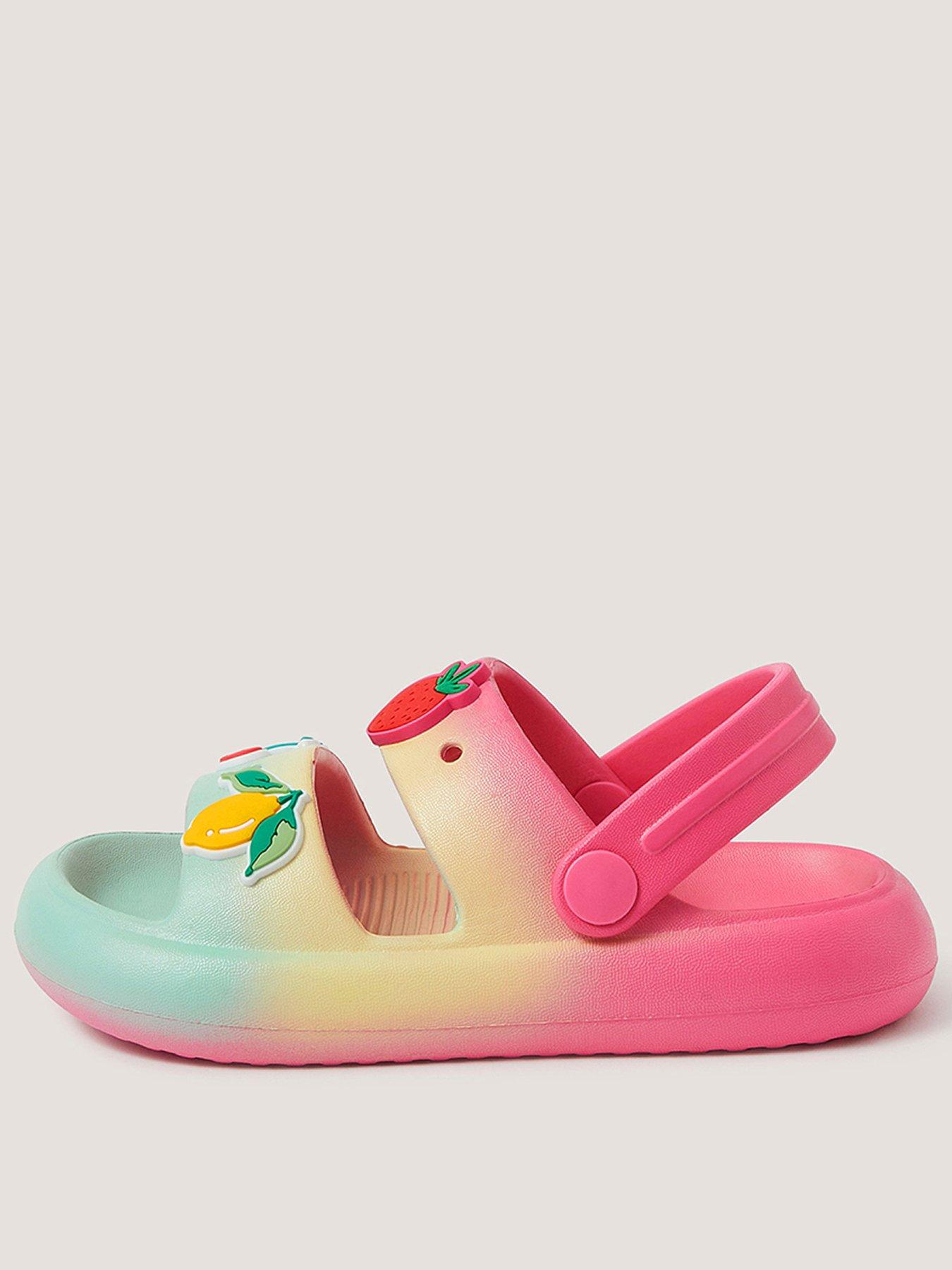 Image 1 of 3 of Monsoon Girls Fruity Plastic Sliders - Multi