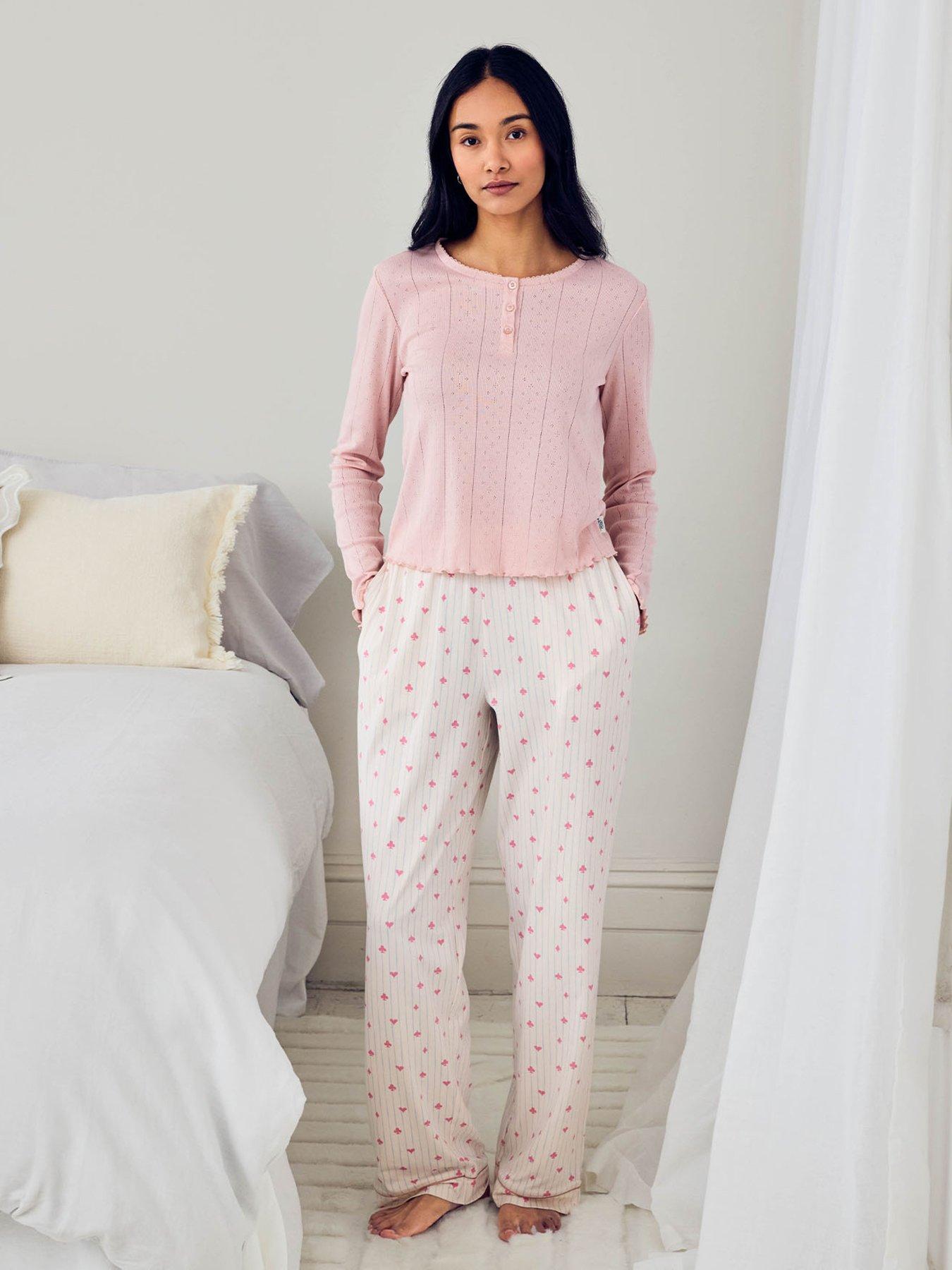 CHELSEA PEERS Suit Stripe Print Long Pyjama Set