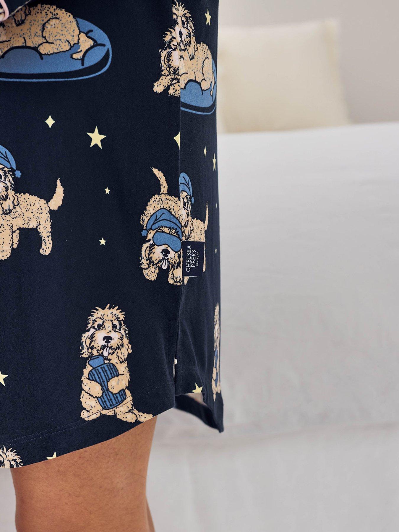 image of chelsea-peers-cockapoo-snooze-print-nightshirt