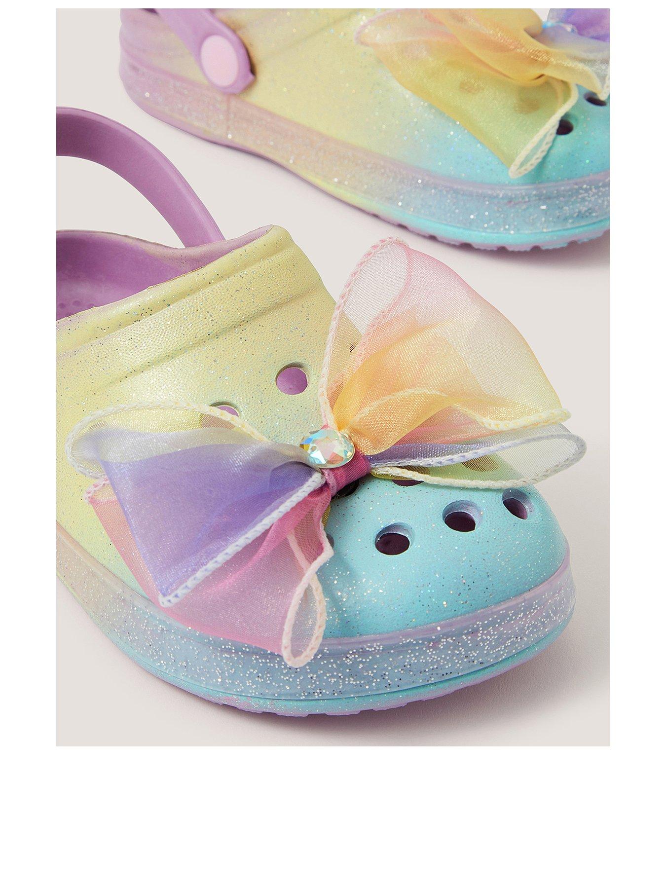 Image 3 of 3 of Monsoon Girls Ombre Mermaid Bow Clogs - Multi