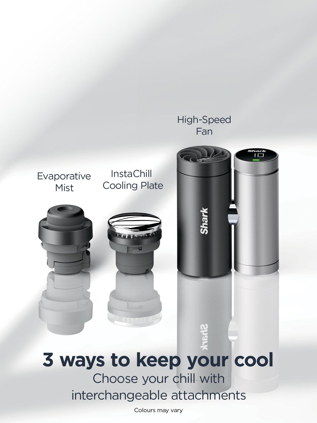 Image 3 of 8 of Shark ChillPill Portable&nbsp;3-in-1 Fan, Mist &amp; InstaChill System - Iced Latte FA022UKBR