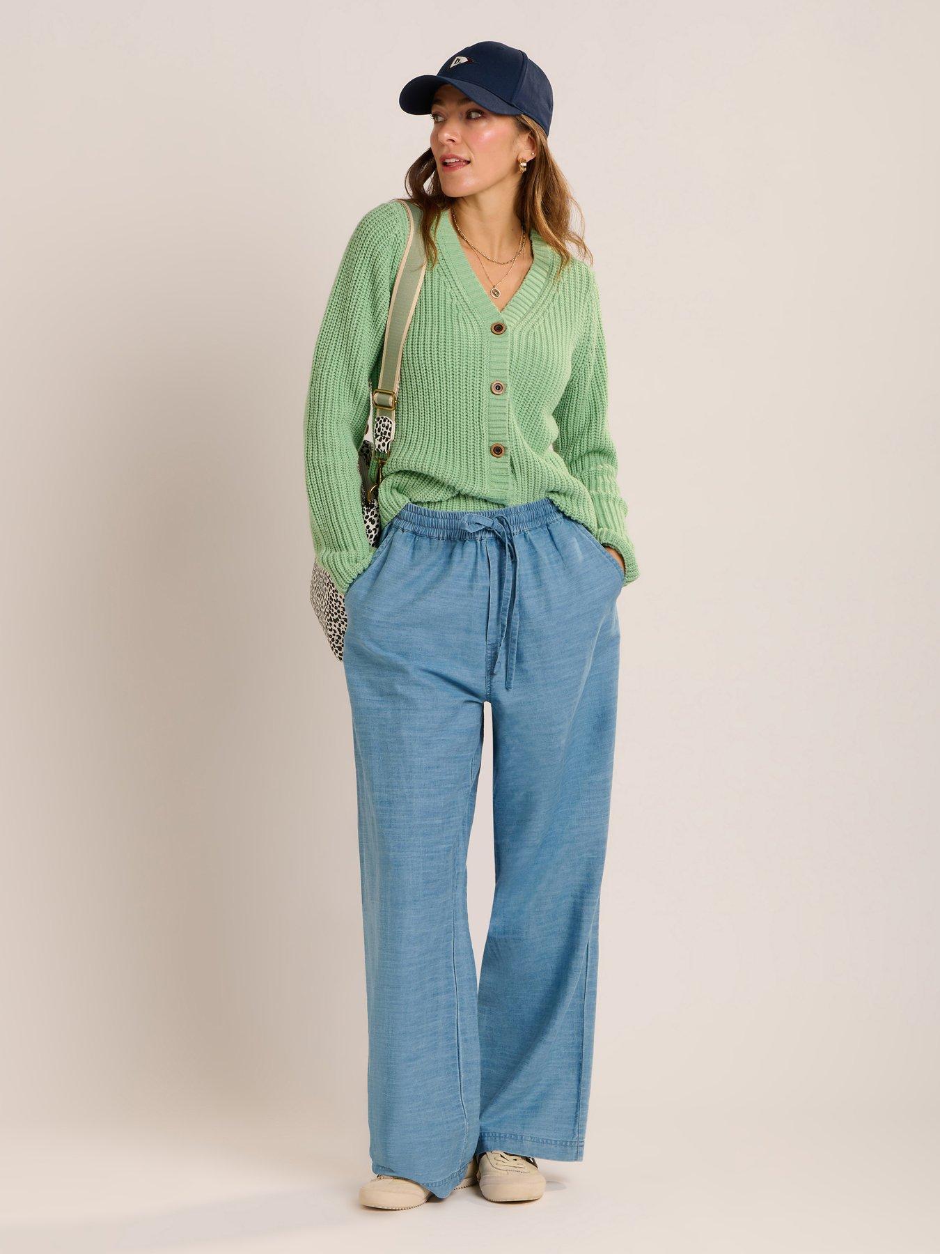 front image of brakeburn-mistren-cardigan-green
