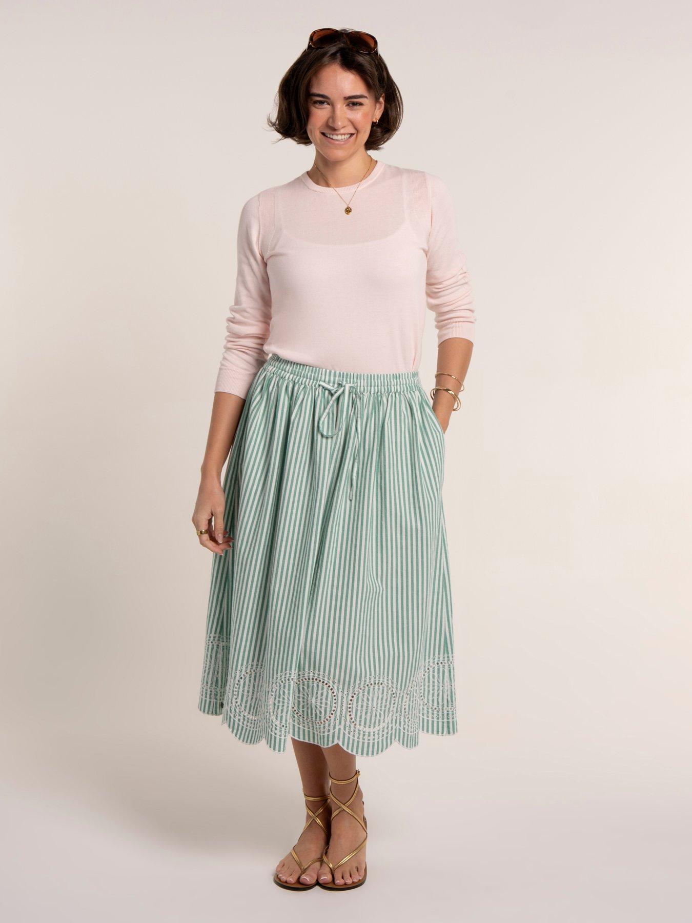 image of brakeburn-hannah-skirt-green
