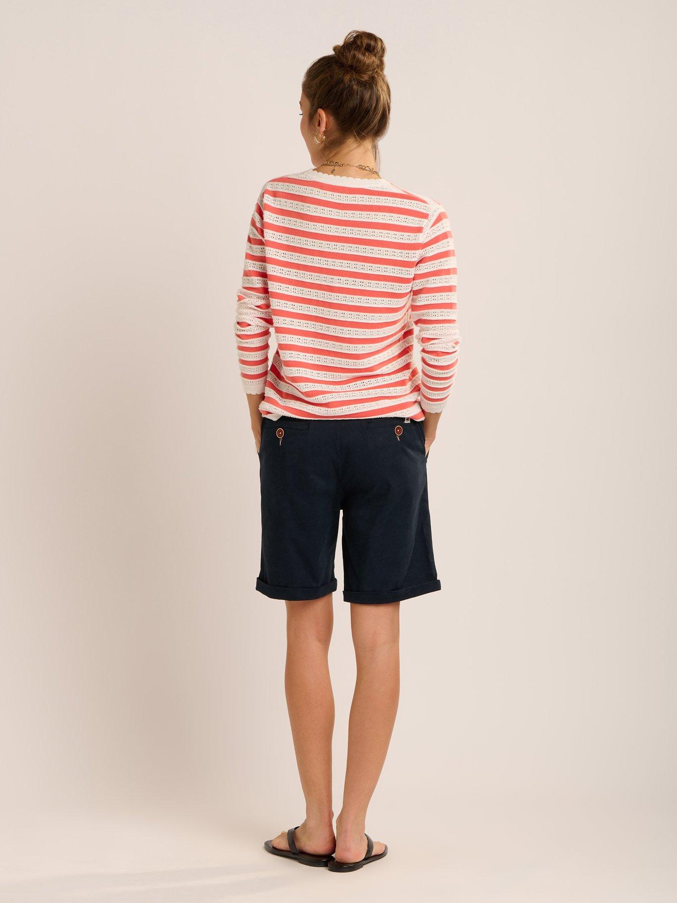 stillFront image of brakeburn-deena-chino-short-navy