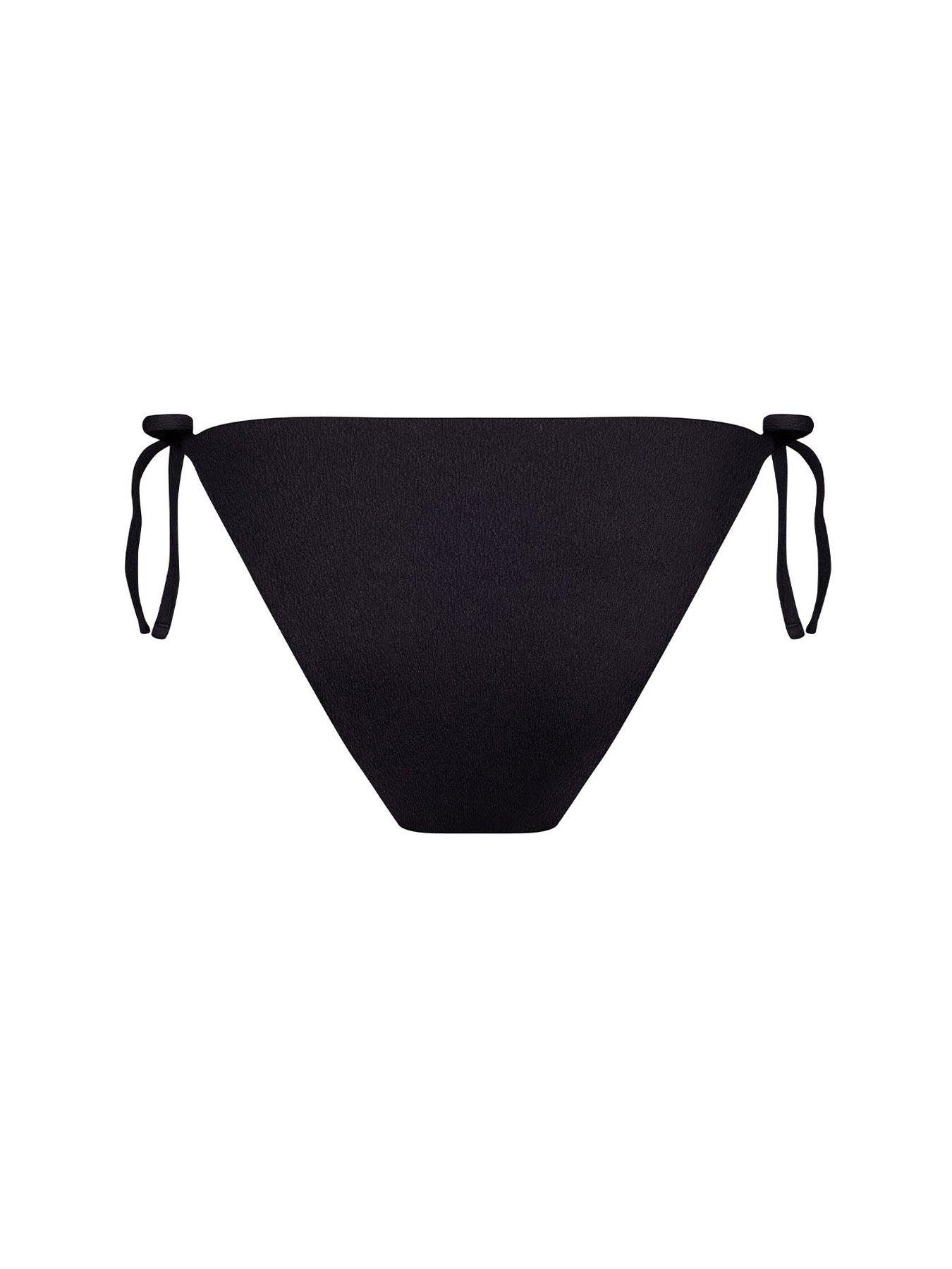 Image 6 of 6 of CHELSEA PEERS Embroidered Classic Tie Waist Bikini Bottoms