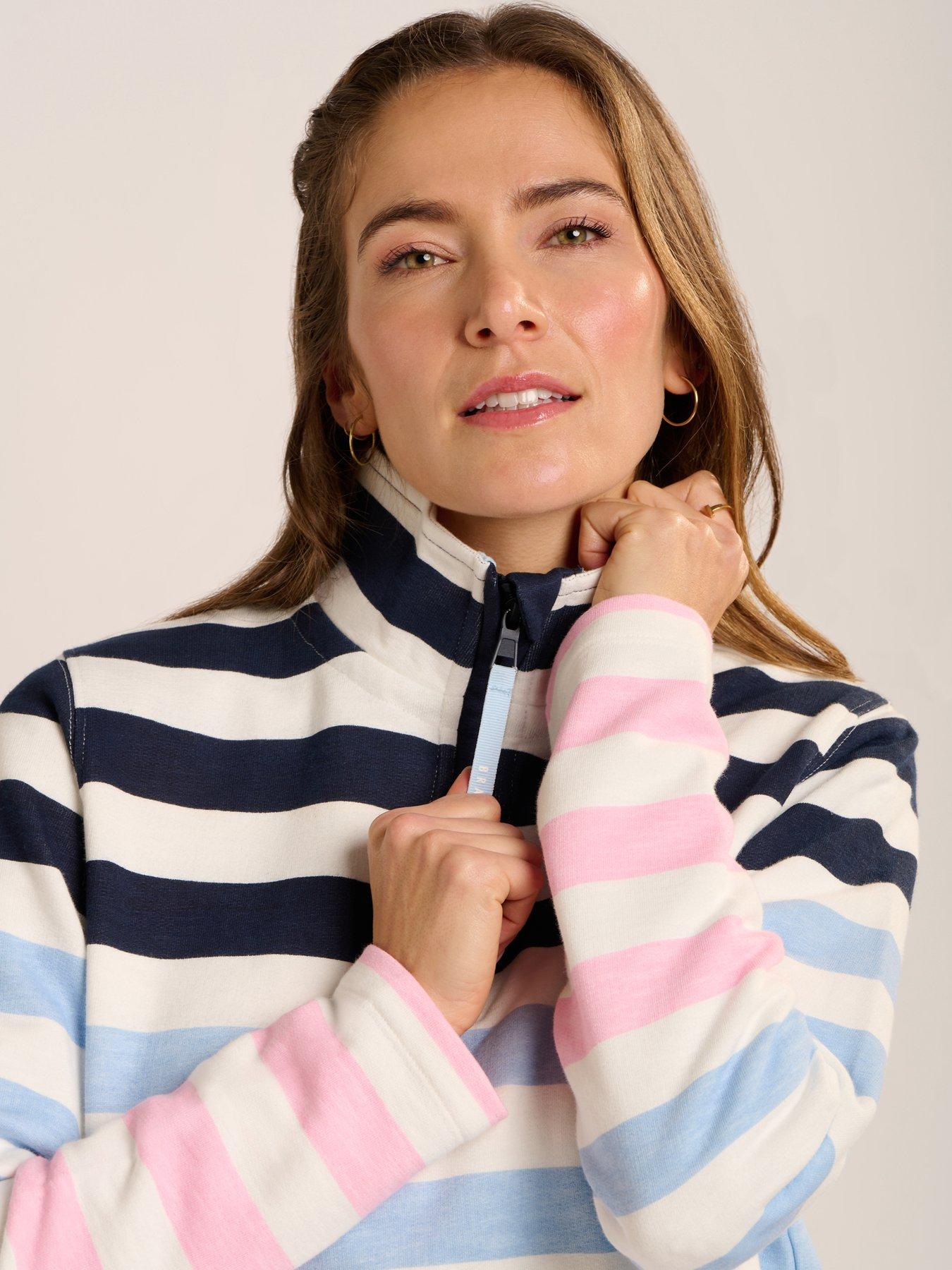 Image 3 of 7 of Brakeburn Stour Quarter Zip Sweatshirt - Multi