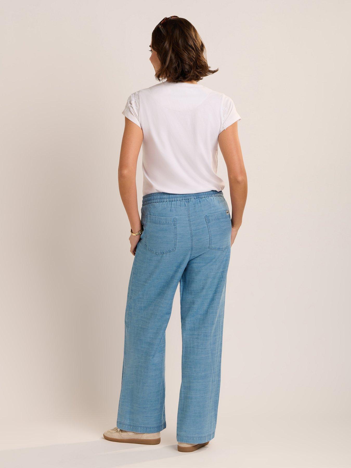  image of brakeburn-copacabana-trouser-blue