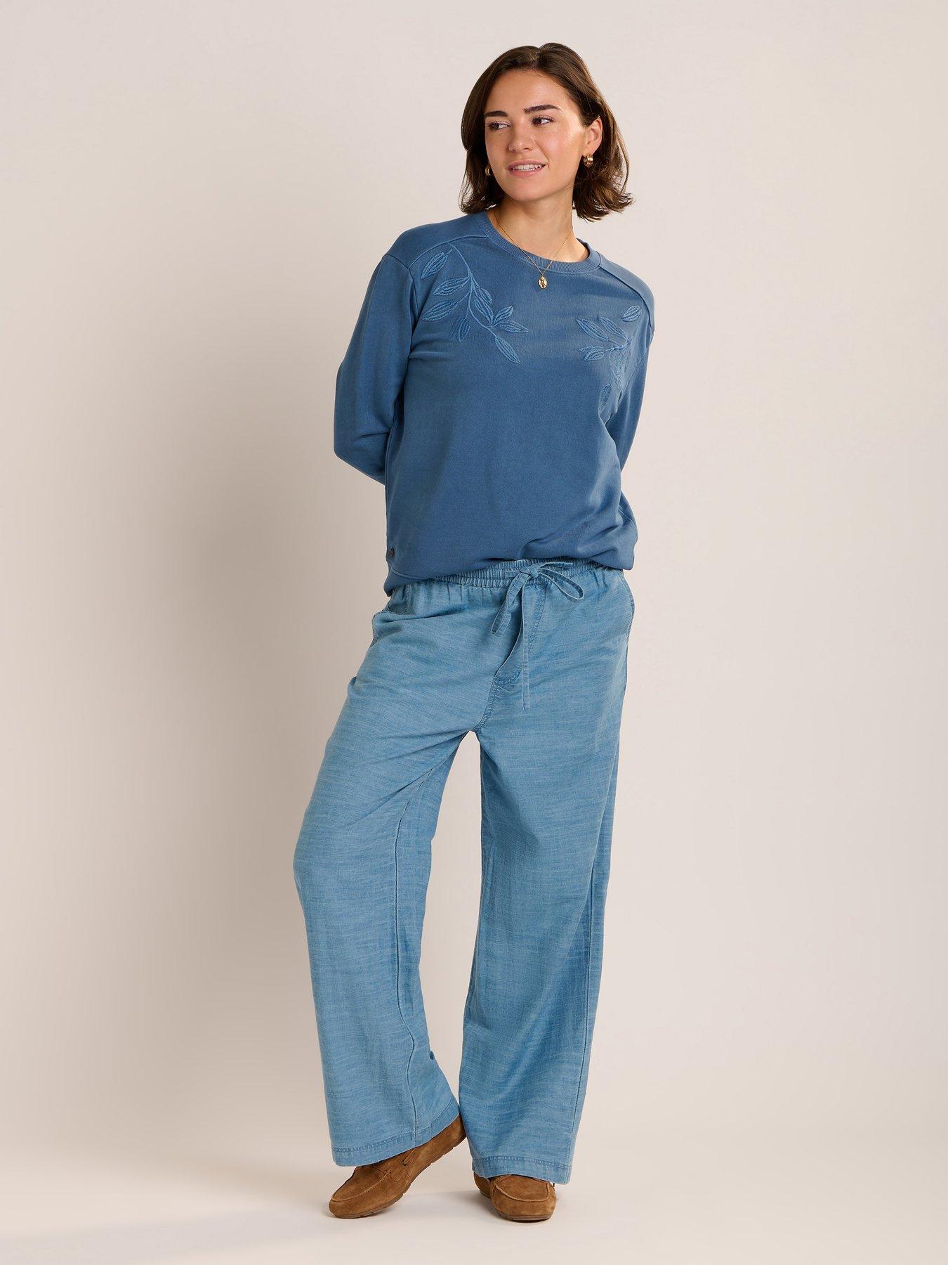  image of brakeburn-copacabana-trouser-blue