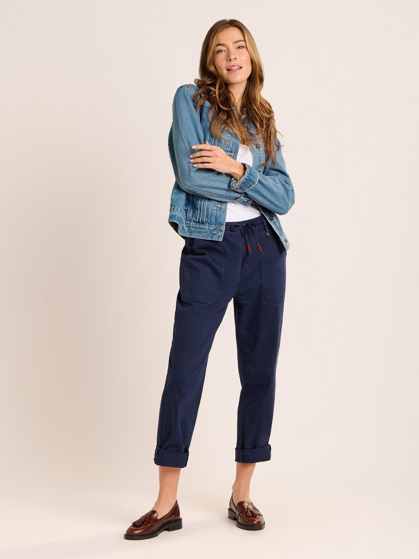 Image 1 of 7 of Brakeburn Blake Turn Up Trousers - Navy