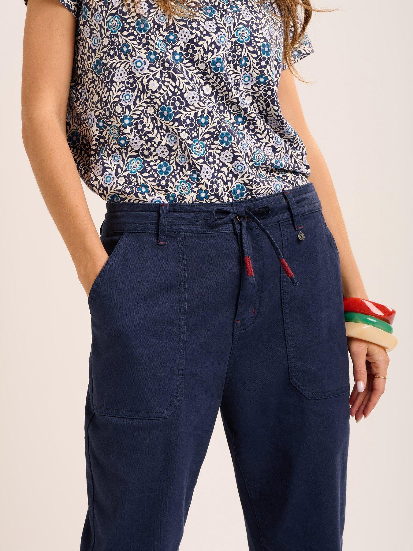 Image 3 of 7 of Brakeburn Blake Turn Up Trousers - Navy