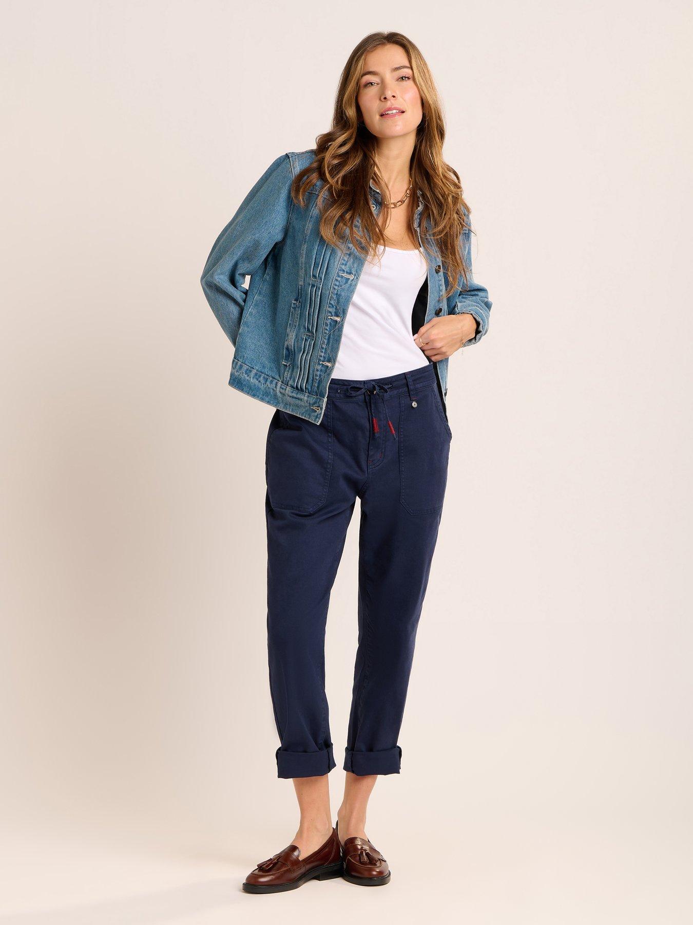 Image 6 of 7 of Brakeburn Blake Turn Up Trousers - Navy