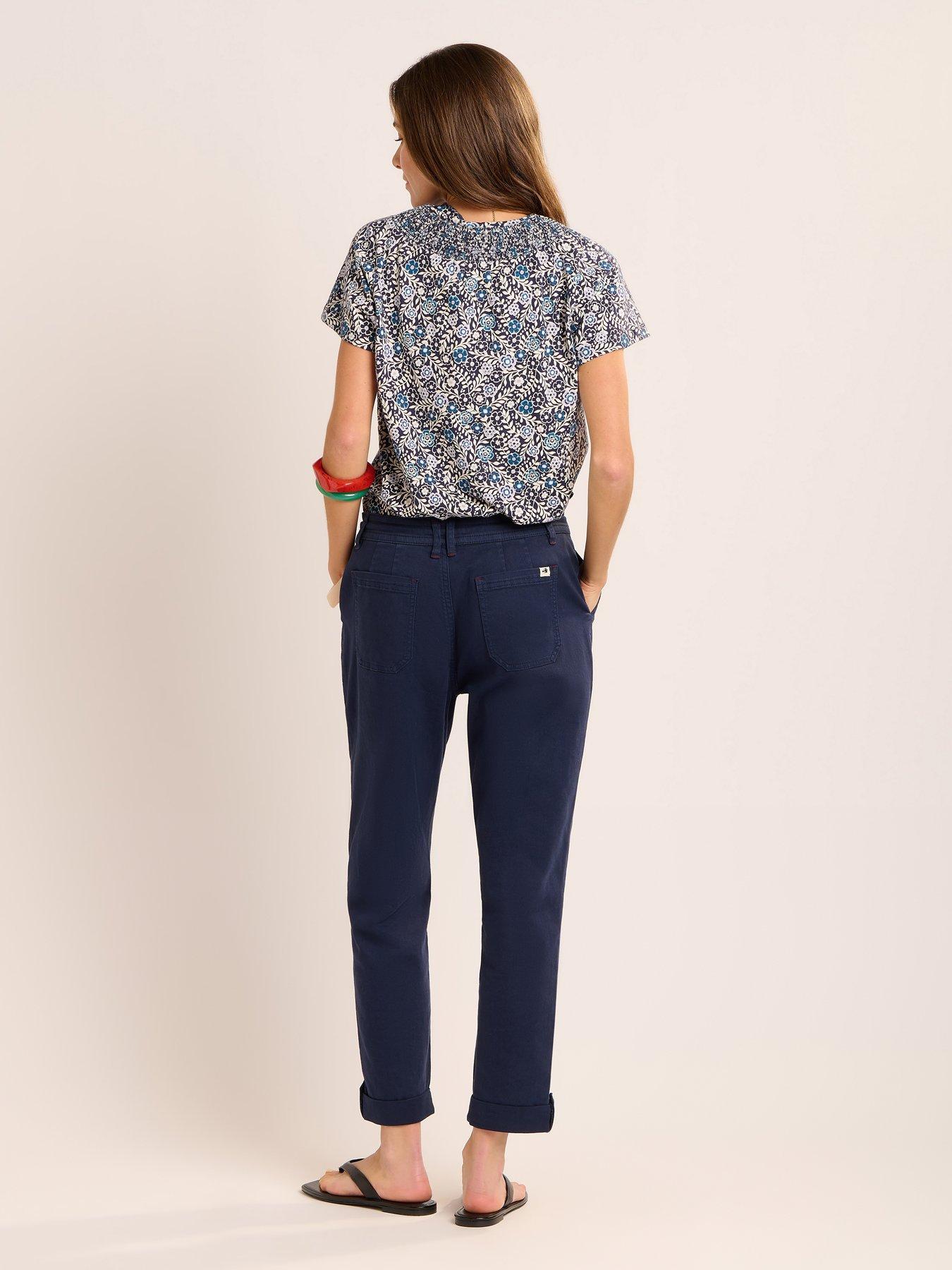 Image 7 of 7 of Brakeburn Blake Turn Up Trousers - Navy