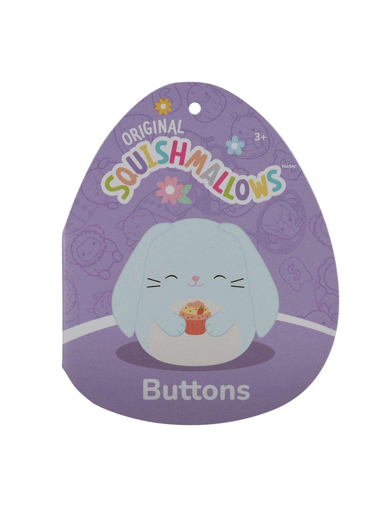 Squishmallows Original Squishmallows 7.5-Inch Buttons the Blue Bunny ...