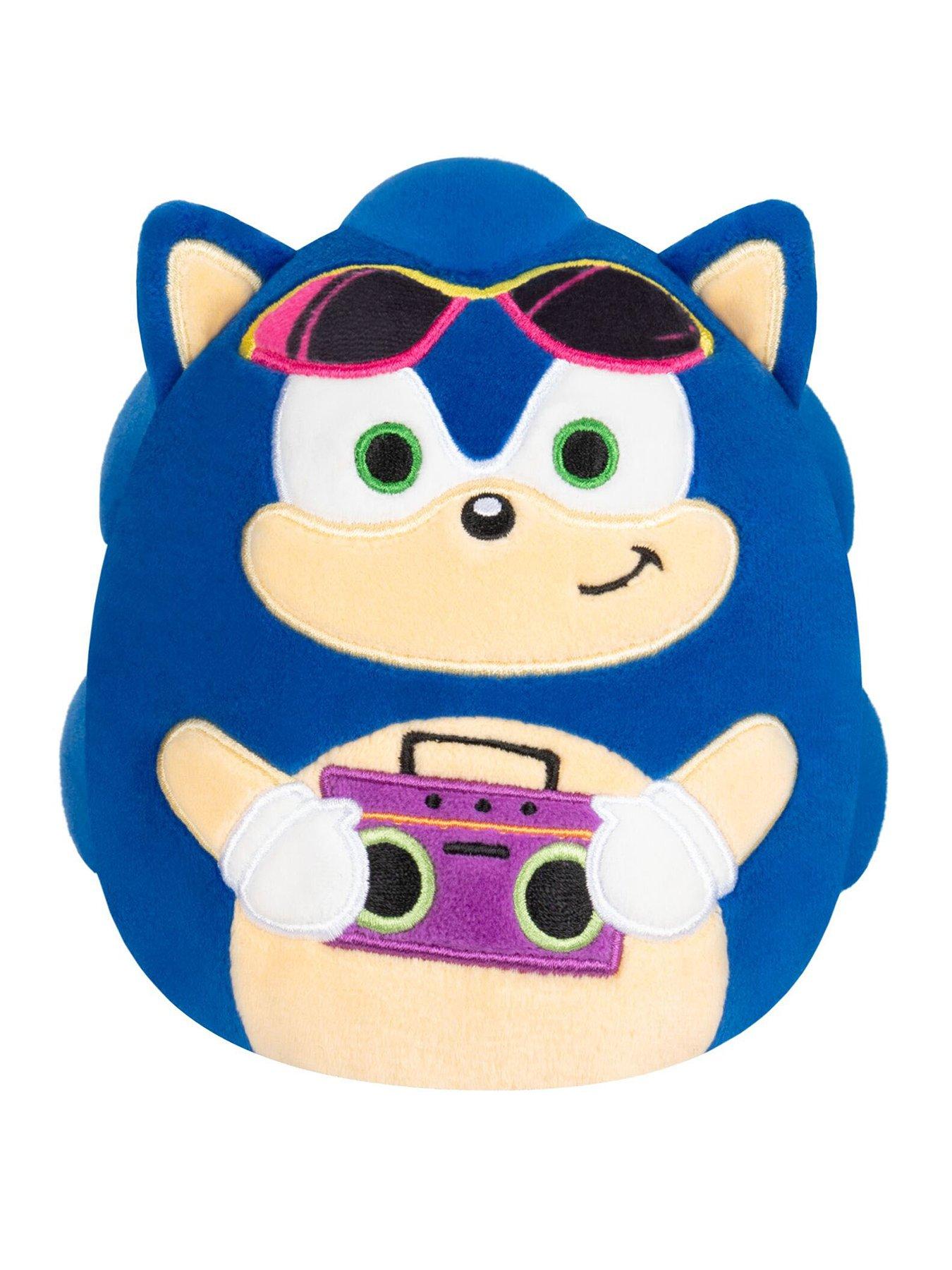 Image 1 of 7 of Squishmallows 8" Plush - Sega - Sonic Holding Boombox