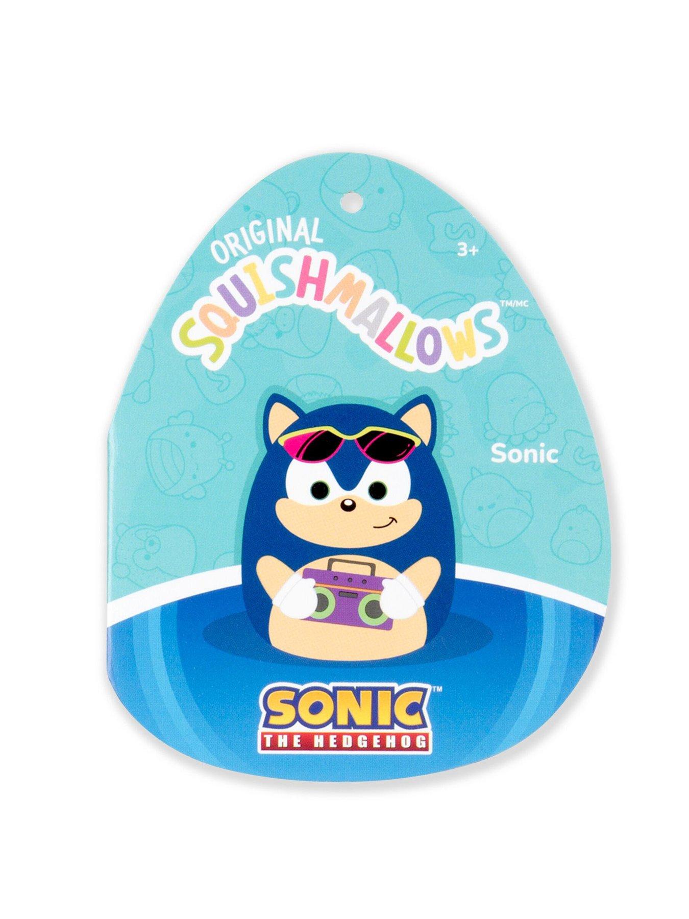 Image 6 of 7 of Squishmallows 8" Plush - Sega - Sonic Holding Boombox