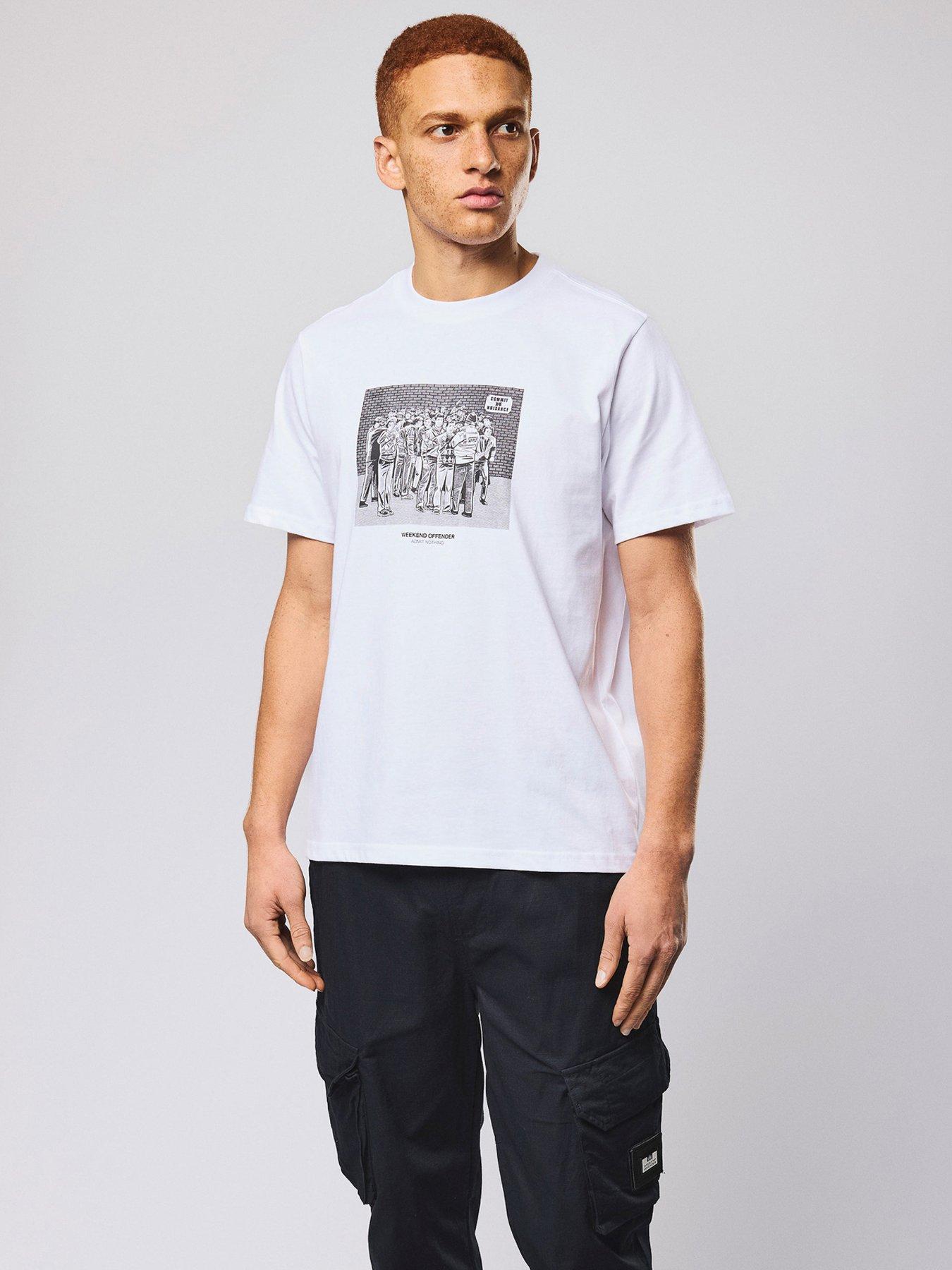 Weekend Offender Weekend Offender Nuisance Graphic Short Sleeve T-shirt - White