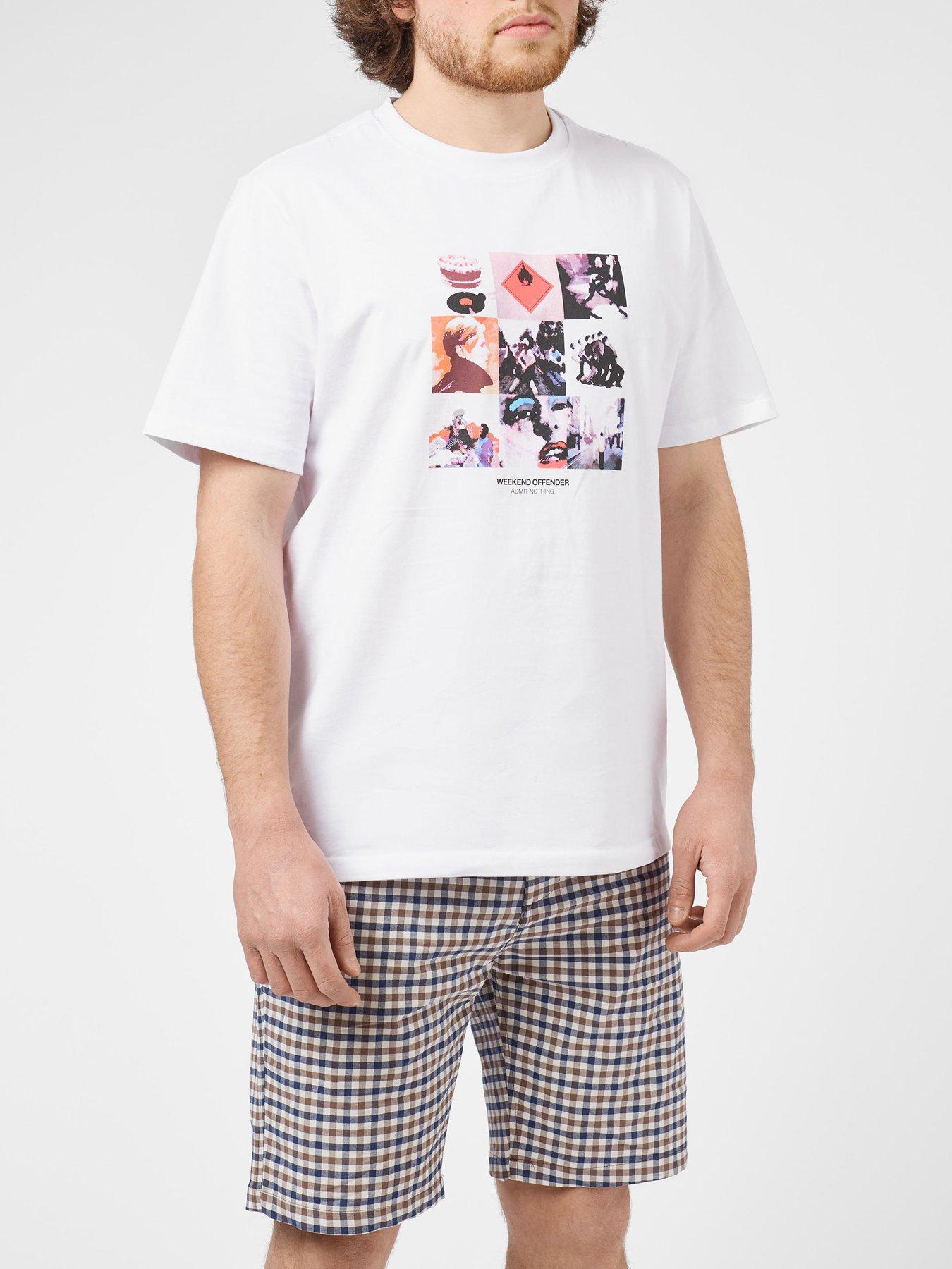 Weekend Offender Weekend Offender Low Graphic Short Sleeve T-shirt - White