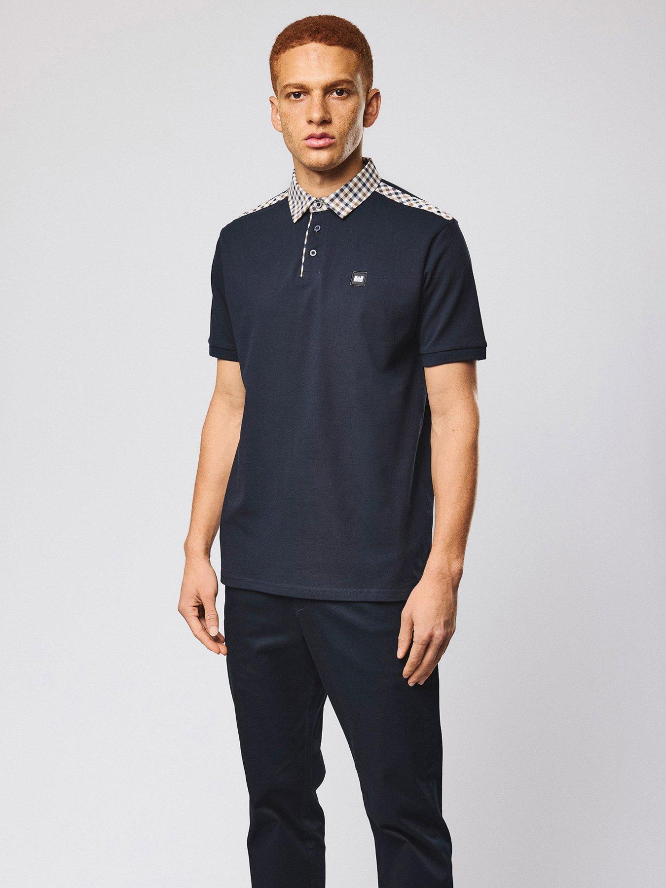 Weekend Offender Weekend Offender Costa Short Sleeve Polo Shirt - Navy