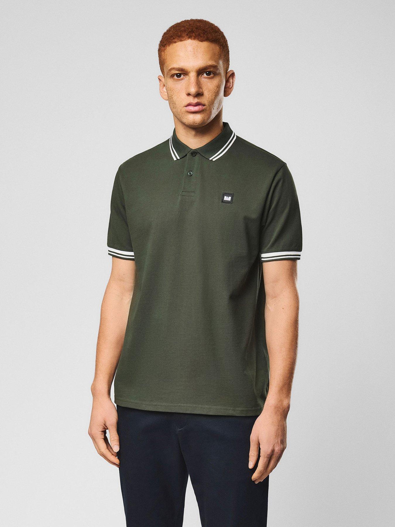 Weekend Offender Levanto Short Sleeve Polo Shirt - Green